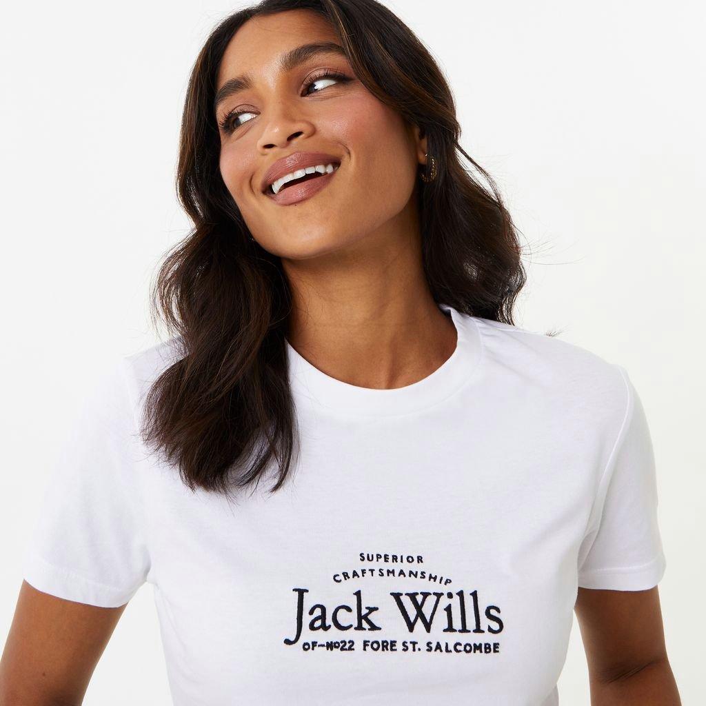 Blanco - Jack Wills - Jack Eccleston Crop T-Shirt - 3
