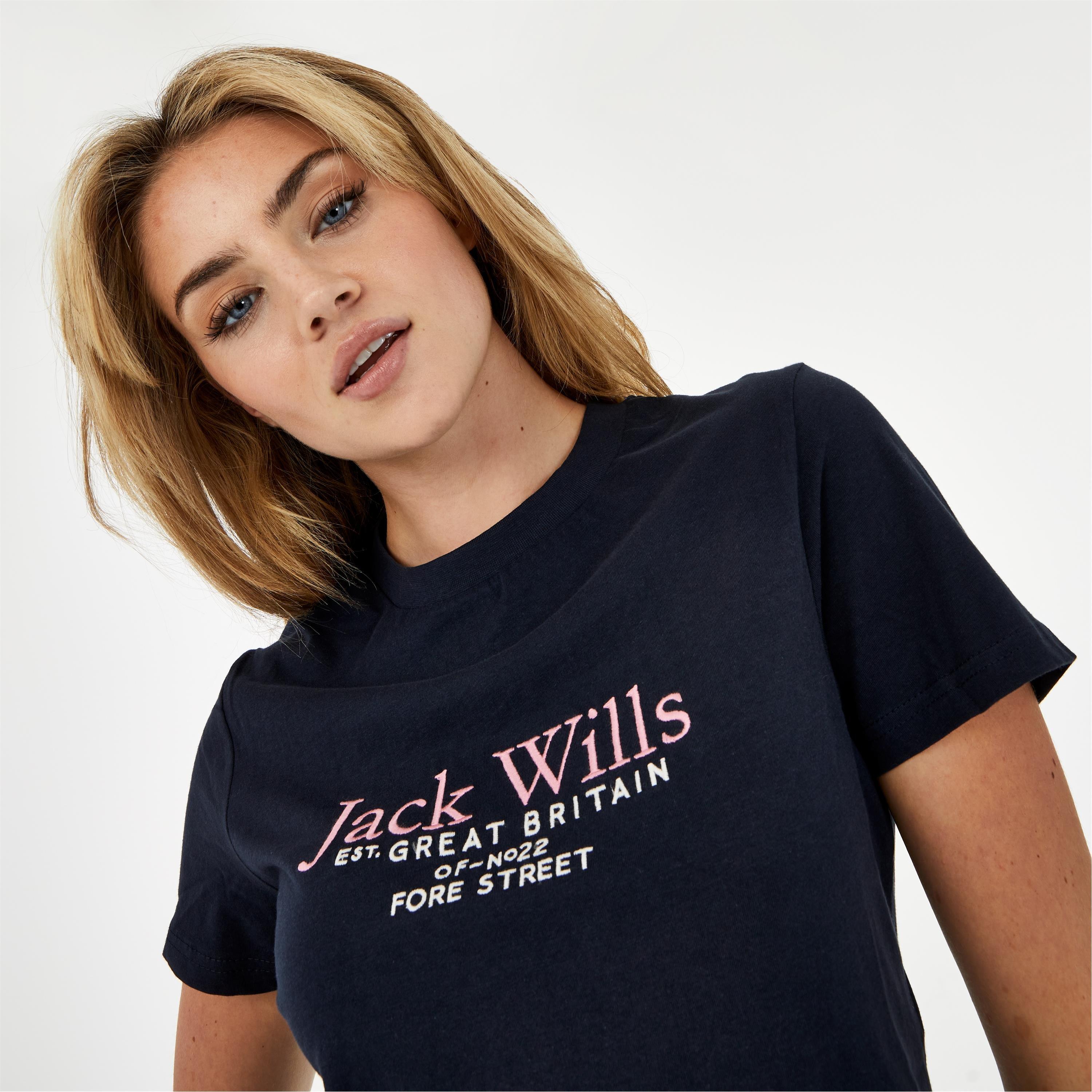 Marine - Jack Wills - Jack Eccleston Crop T-Shirt - 3