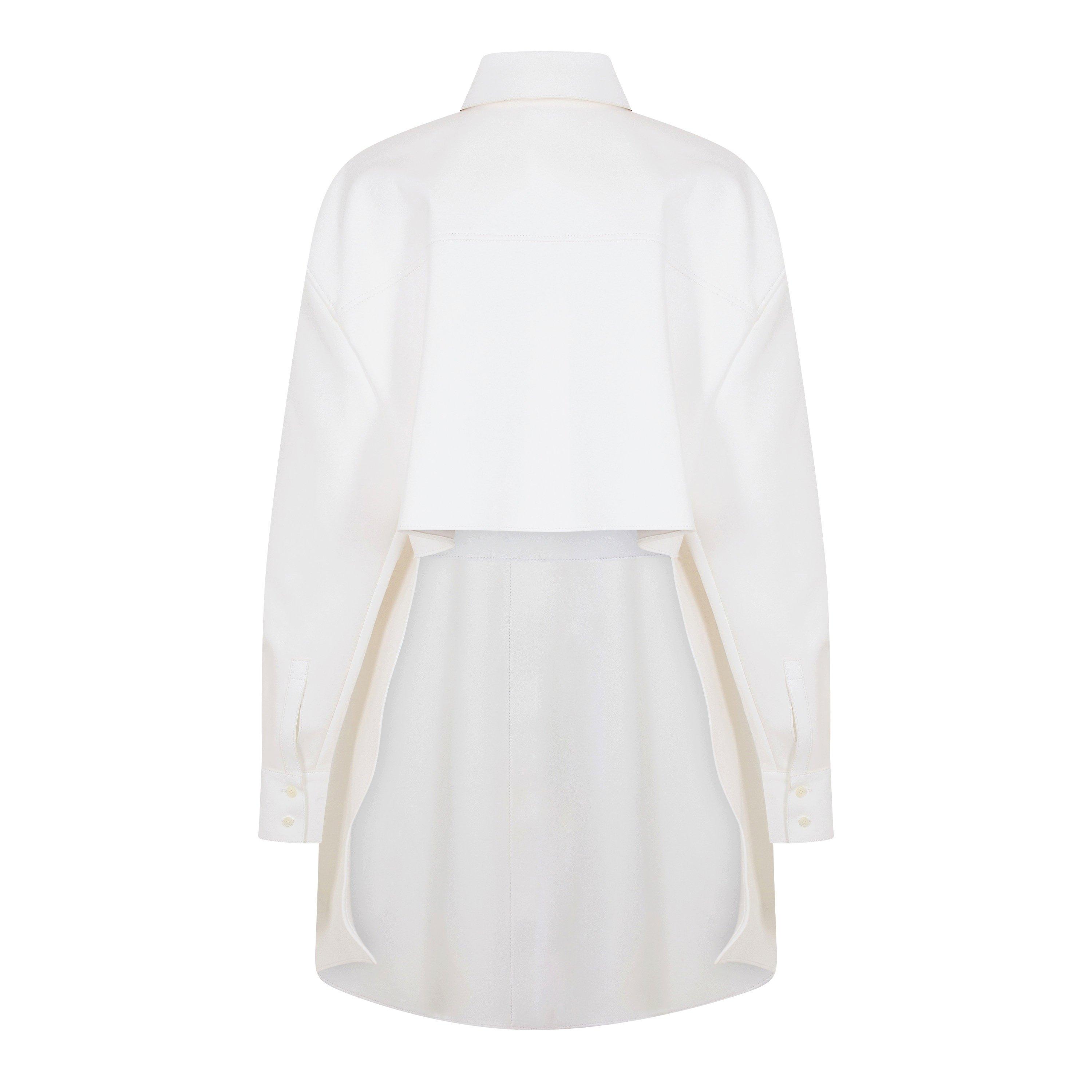 White - GIVENCHY - Women's Wrapped Long Sleeve Shirt - 2