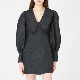 Ganni Jacquard Relaxed Fit Mini Dress