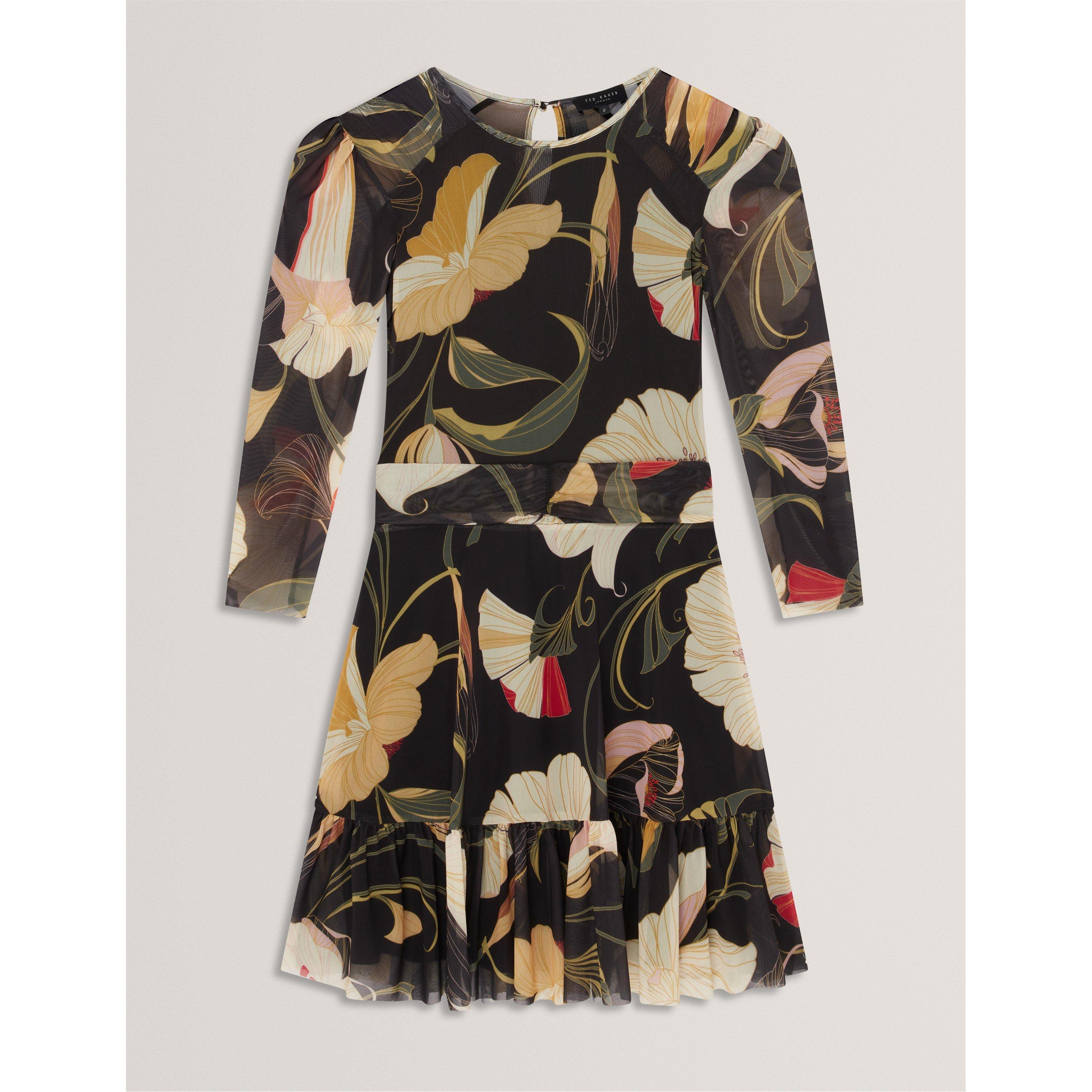 Black - Ted Baker - Women's Mesh Mini Dress - 1