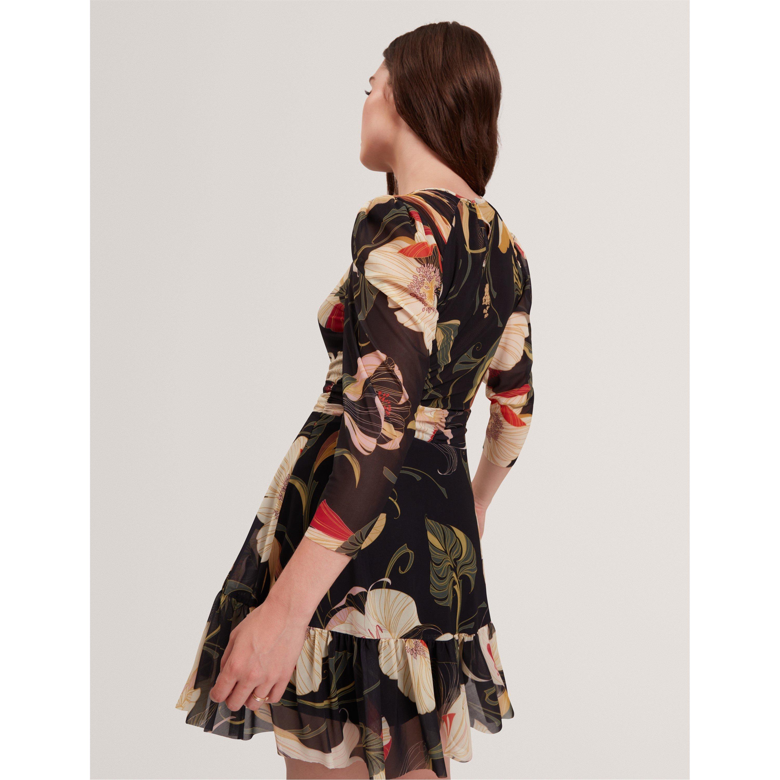 Black - Ted Baker - Women's Mesh Mini Dress - 4