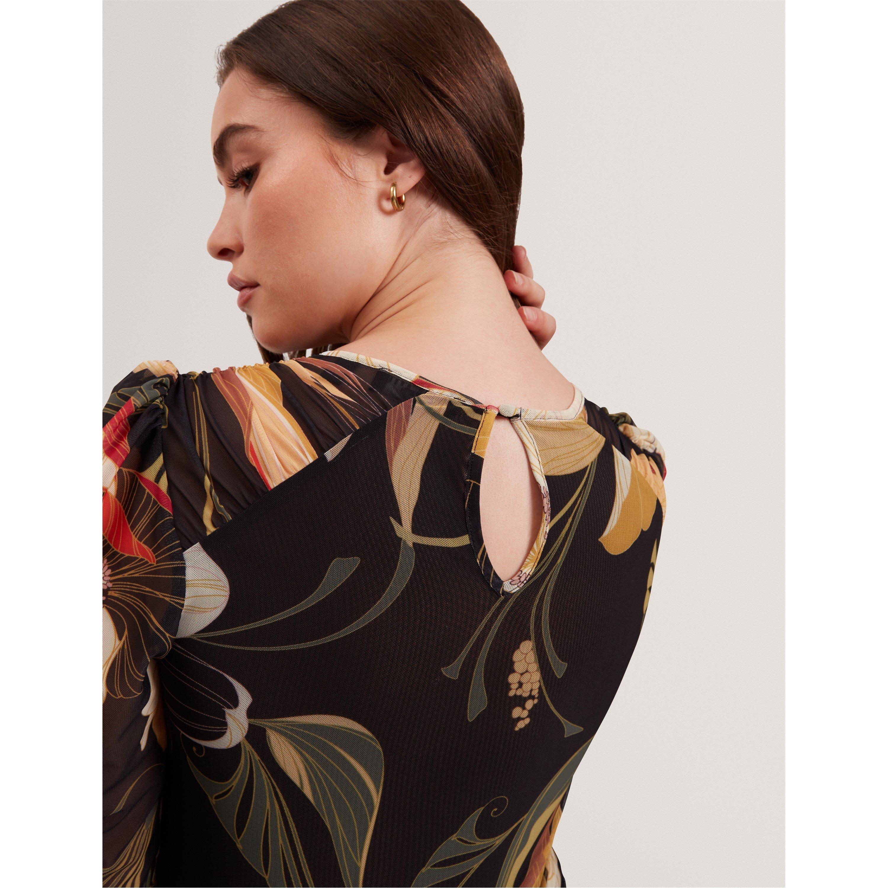 Black - Ted Baker - Women's Mesh Mini Dress - 5