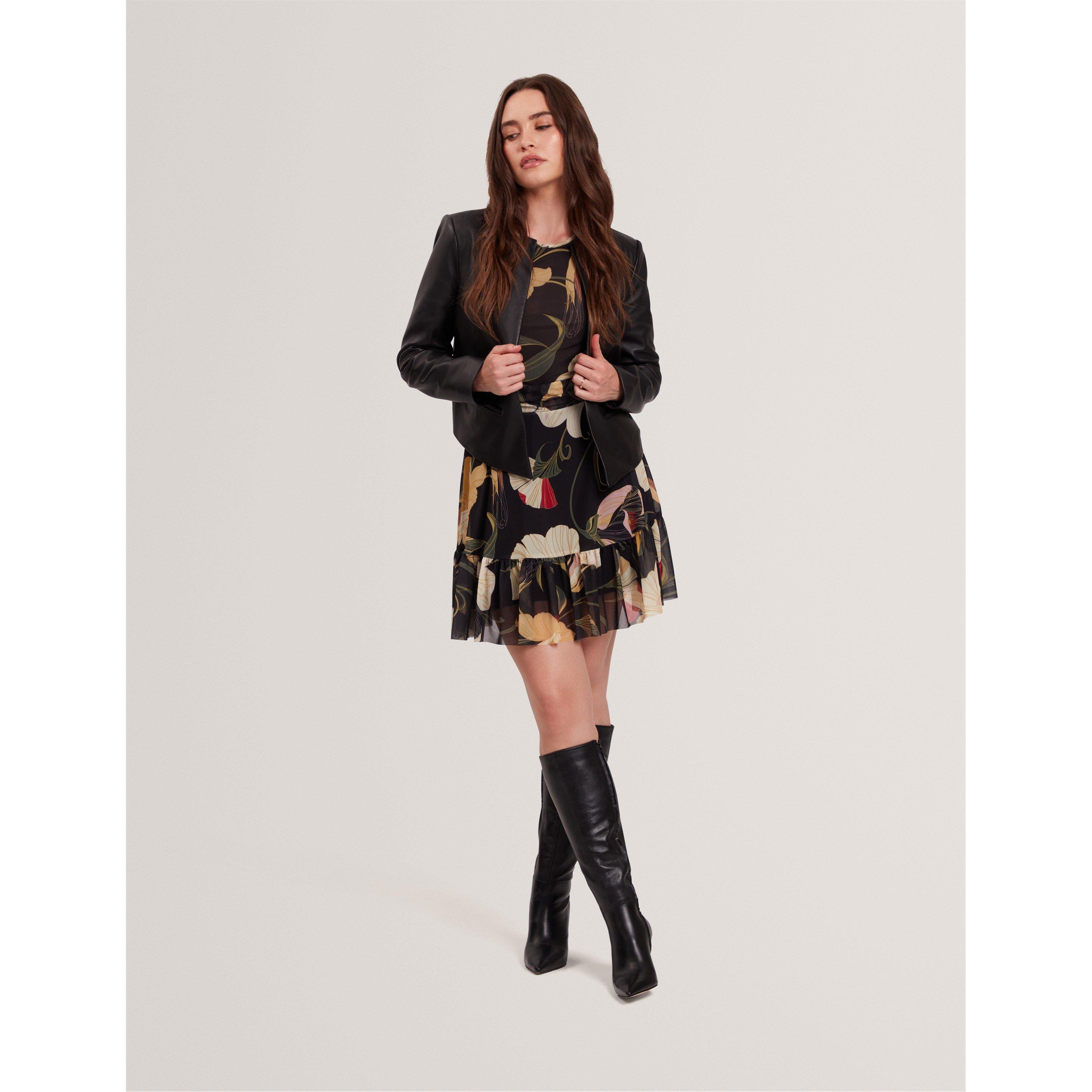 Black - Ted Baker - Women's Mesh Mini Dress - 6