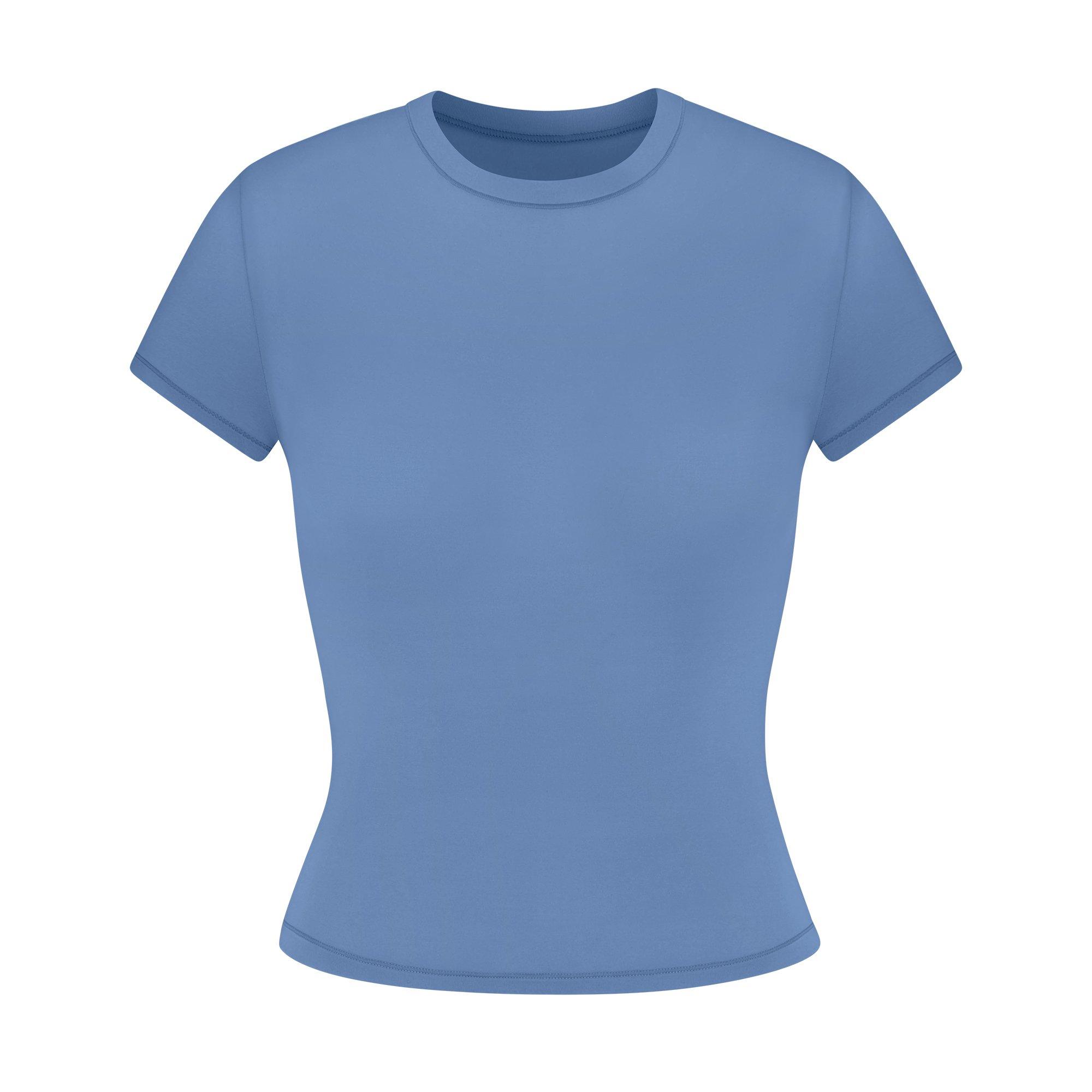 SKIMS Womens Fits Everybody Short-Sleeve Tee - ARCTIC - Size 6 (2XS)