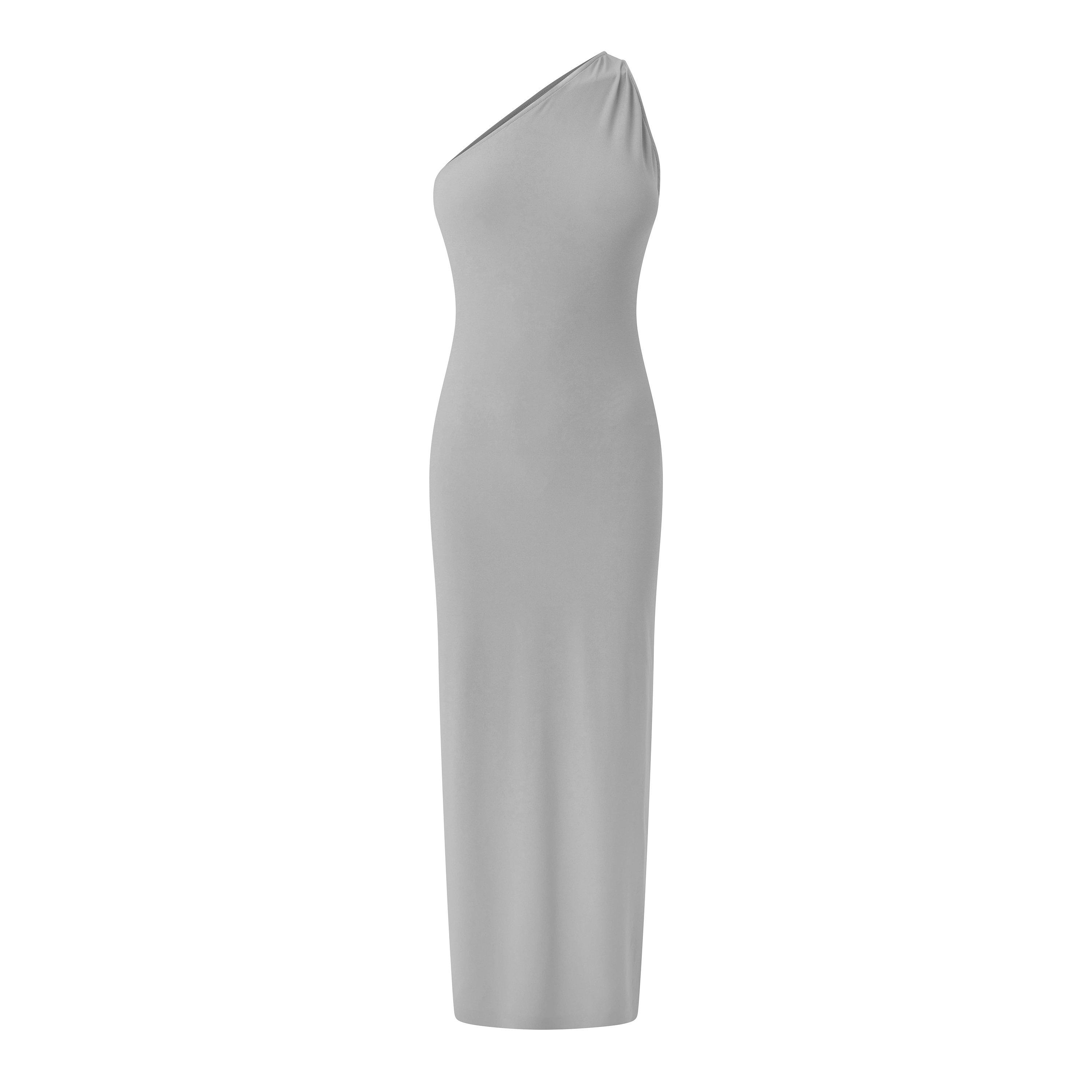 Grey - Norma Kamali - NK Ays Slit Maxi Ld63 - 1
