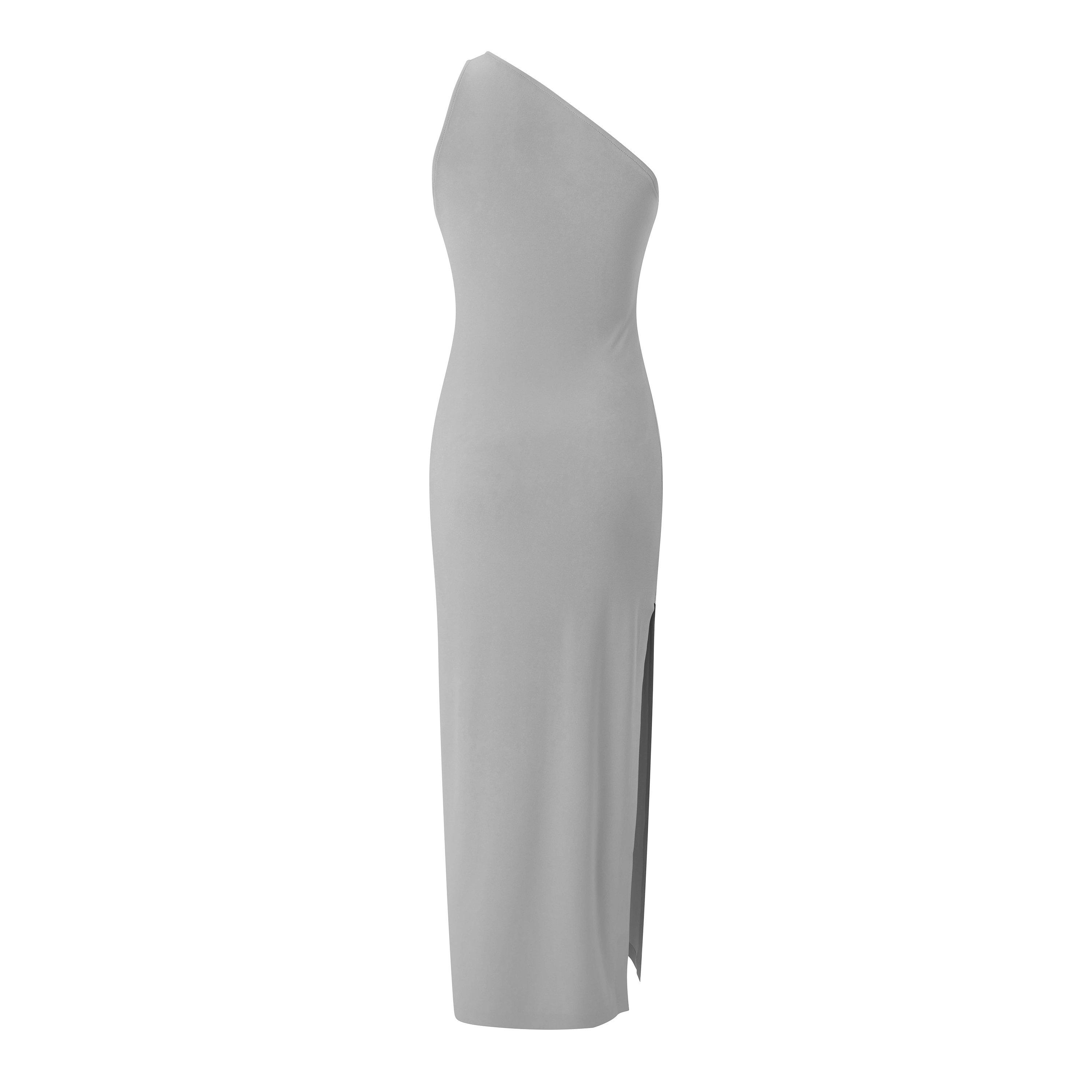 Grey - Norma Kamali - NK Ays Slit Maxi Ld63 - 2