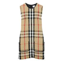 Burberry Macy Check Bouclé Dress