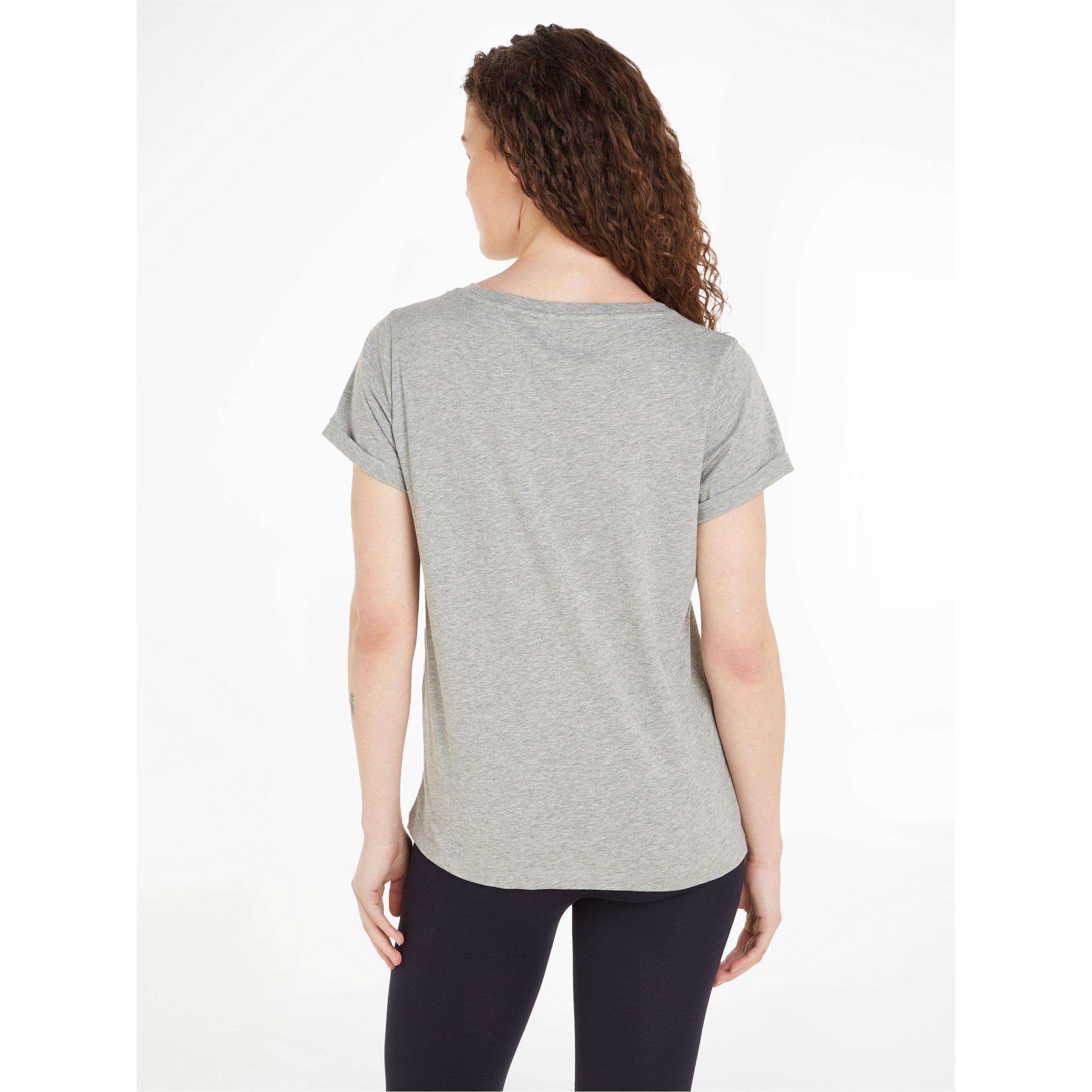 Grau Heather - Tommy Hilfiger - Logo Lounge T-shirt - 4