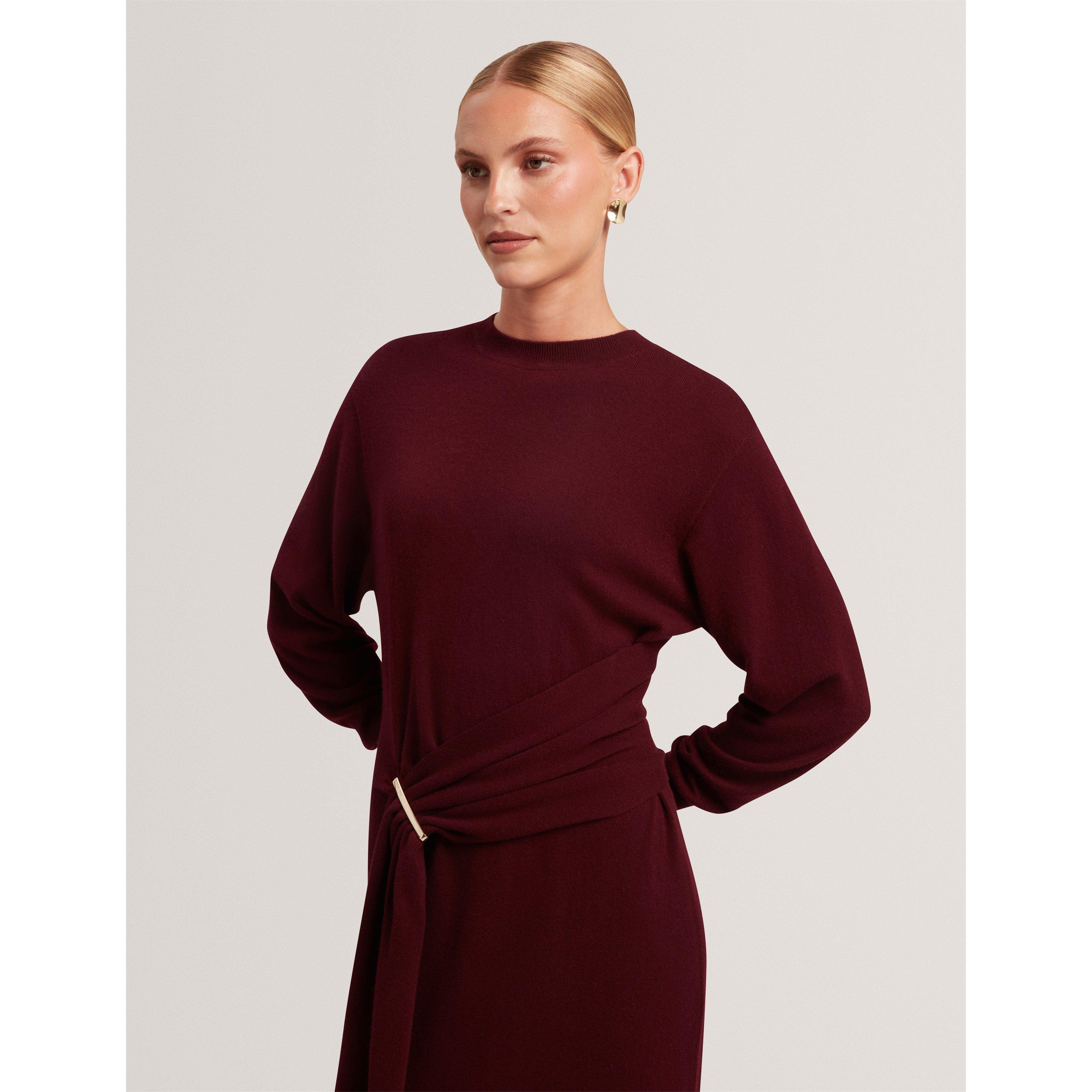 Maroon - Ted Baker - Ted Midi Jumper Dres Ld64 - 1