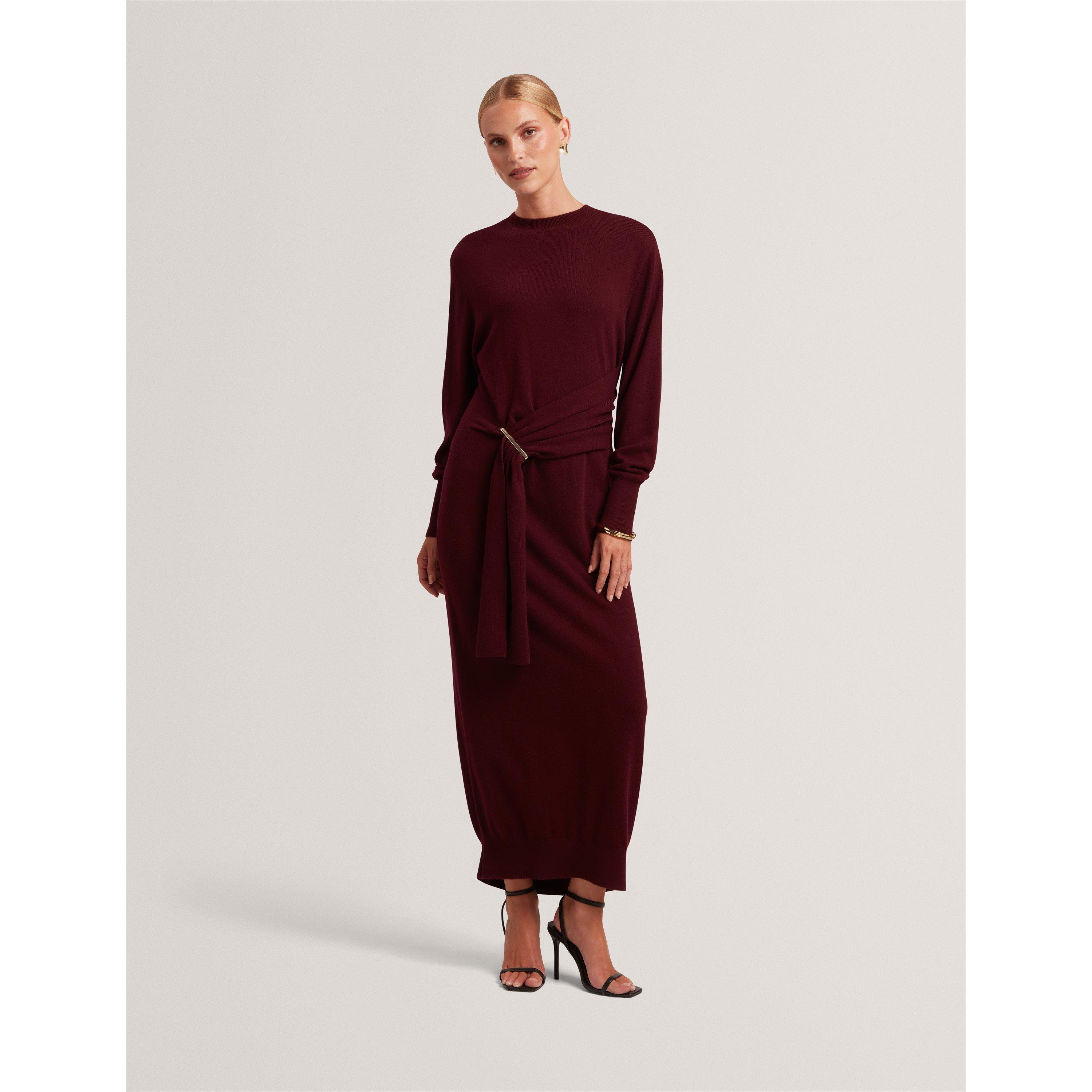 Maroon - Ted Baker - Ted Midi Jumper Dres Ld64 - 2