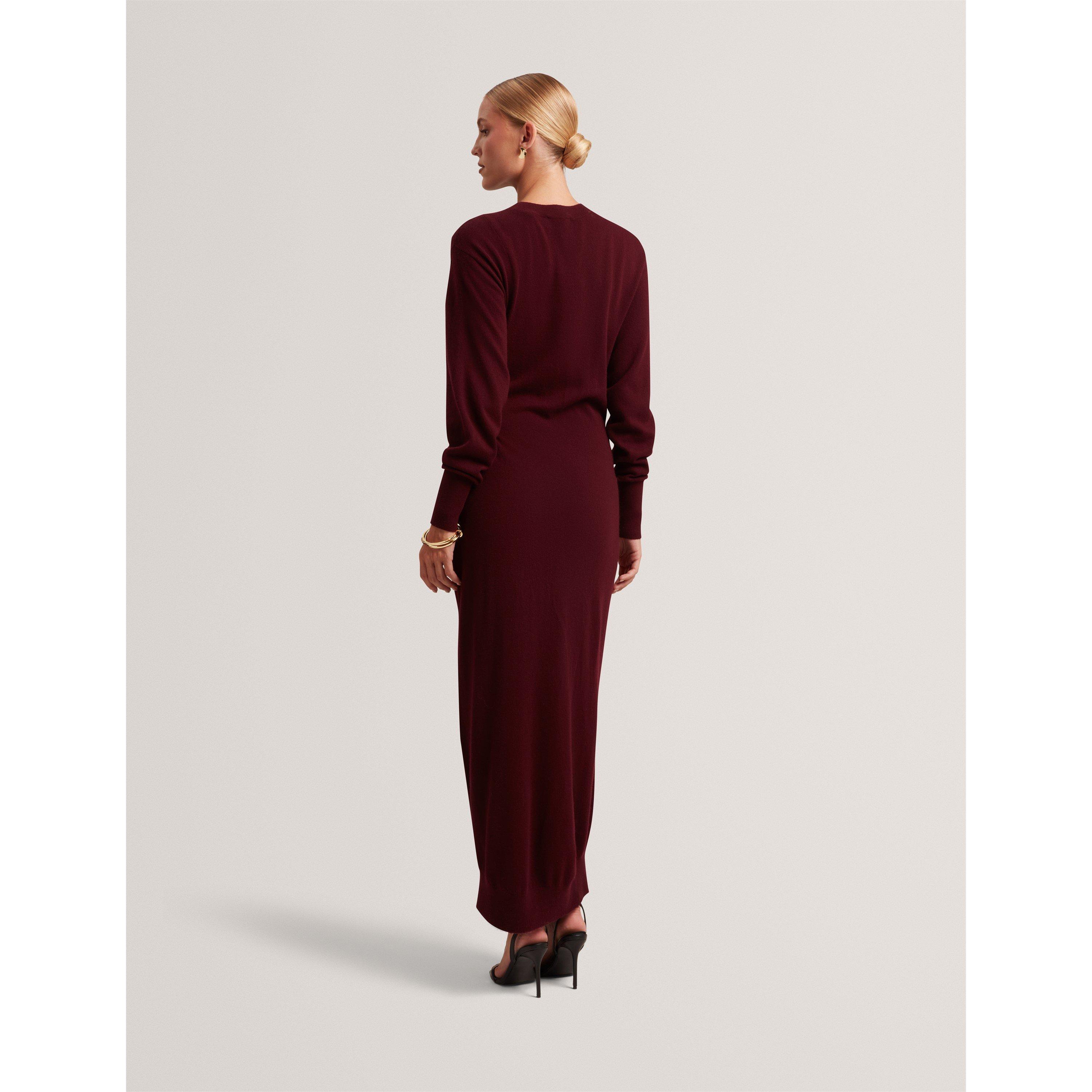 Maroon - Ted Baker - Ted Midi Jumper Dres Ld64 - 5