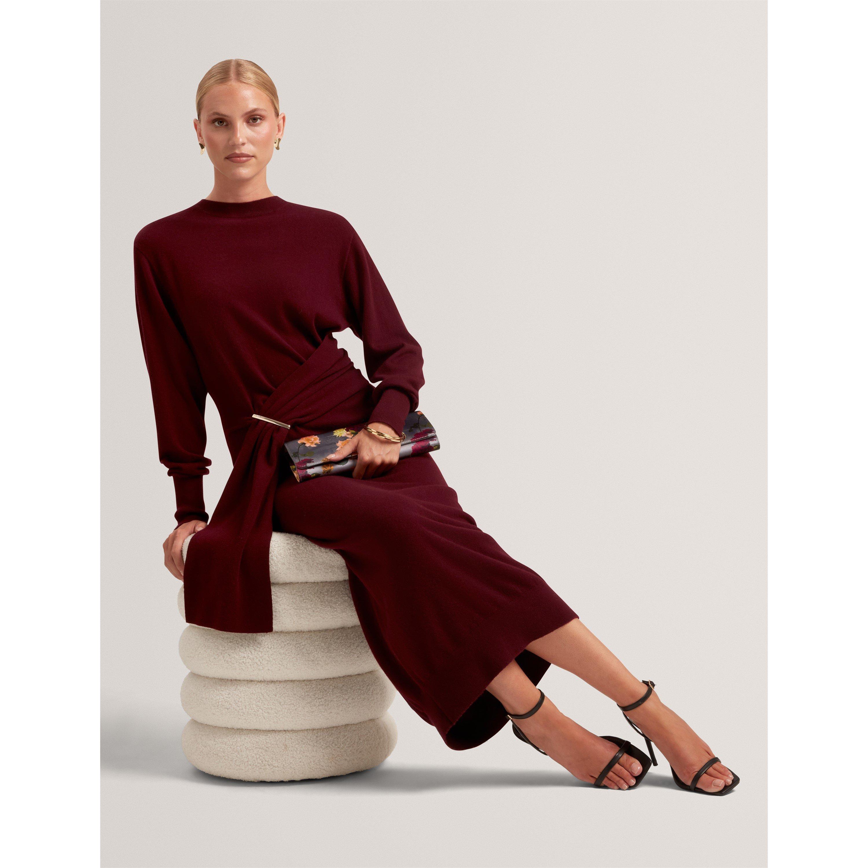 Maroon - Ted Baker - Ted Midi Jumper Dres Ld64 - 6