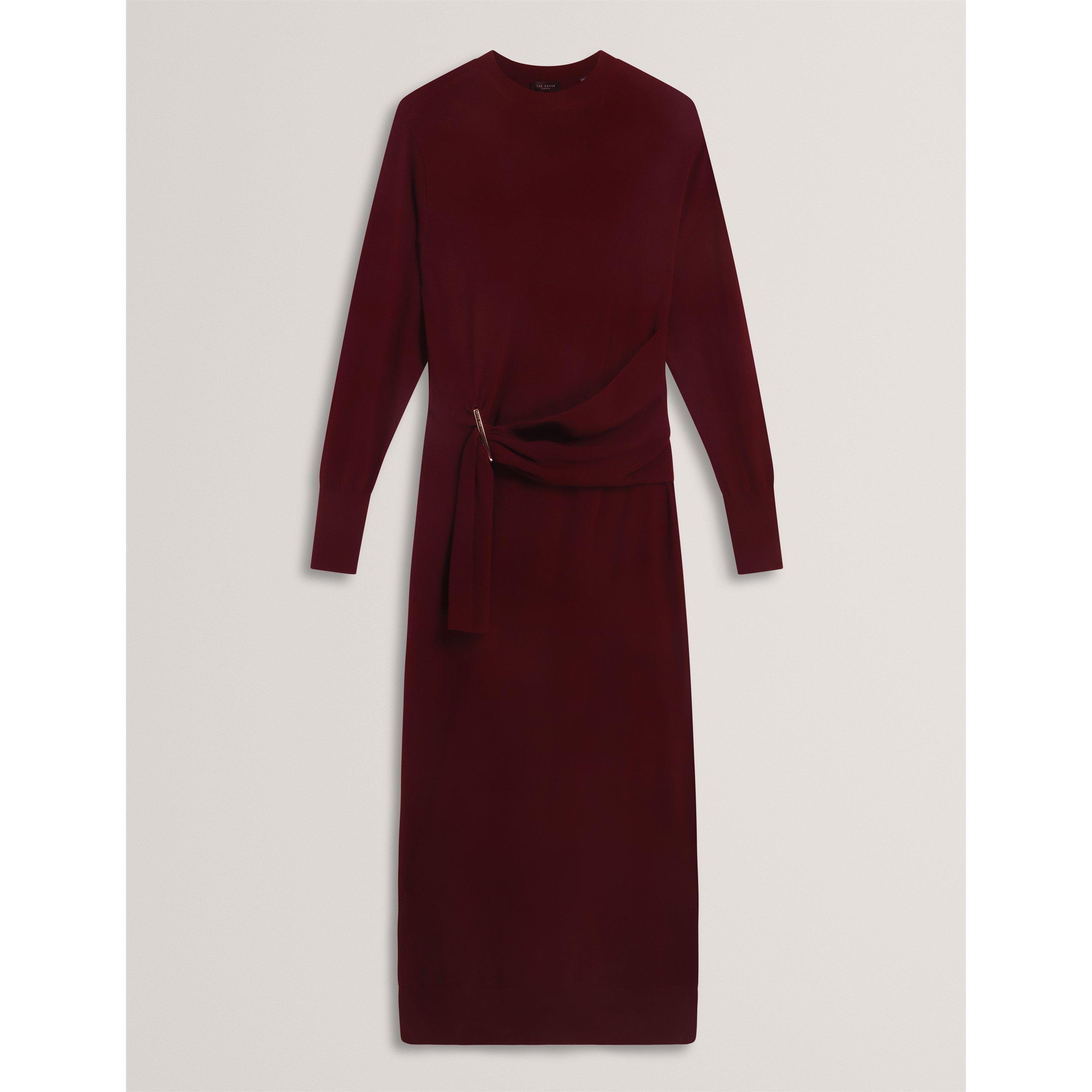 Maroon - Ted Baker - Ted Midi Jumper Dres Ld64 - 7