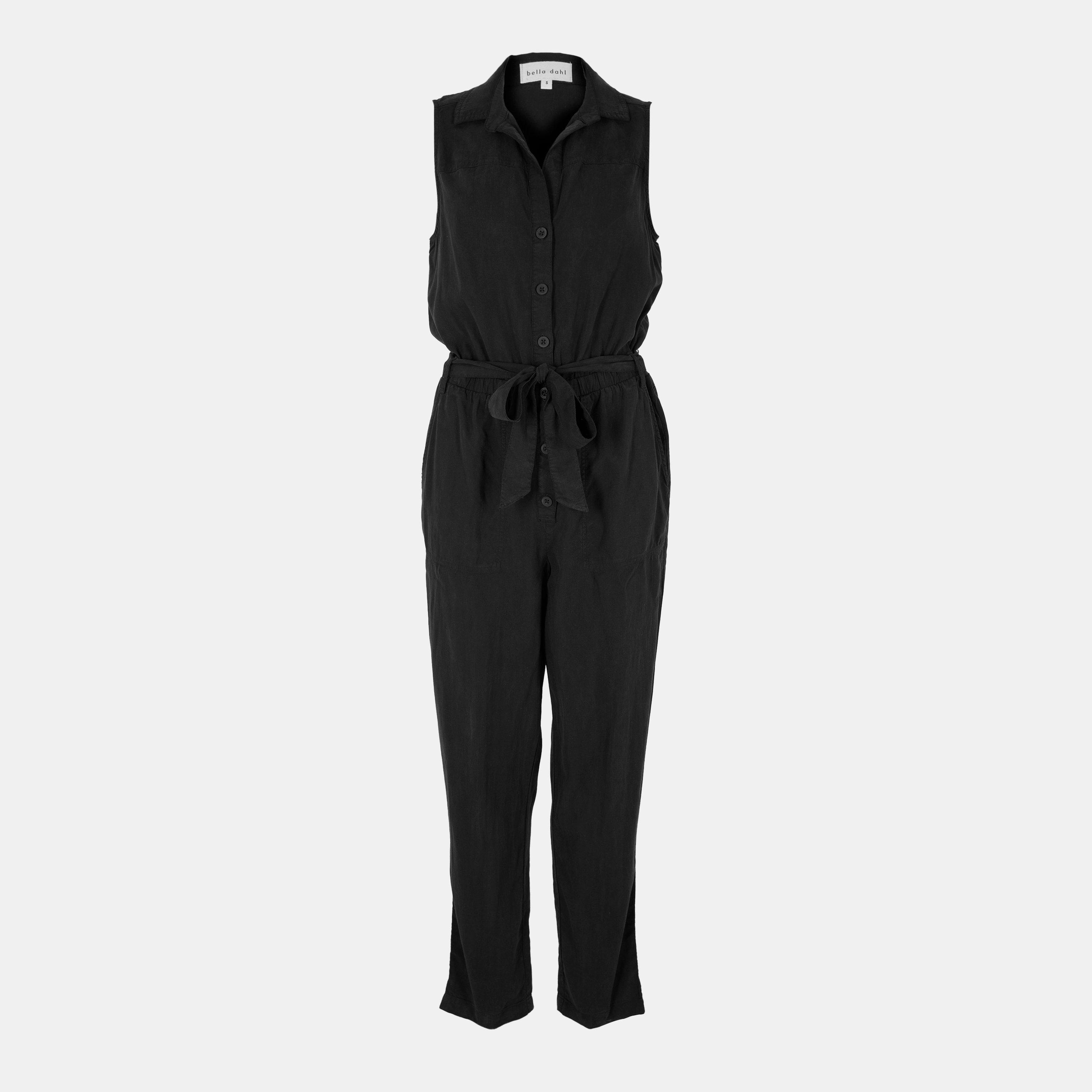 Vintg Black - Bella Dahl - Women's Belted Jumpsuit - 1