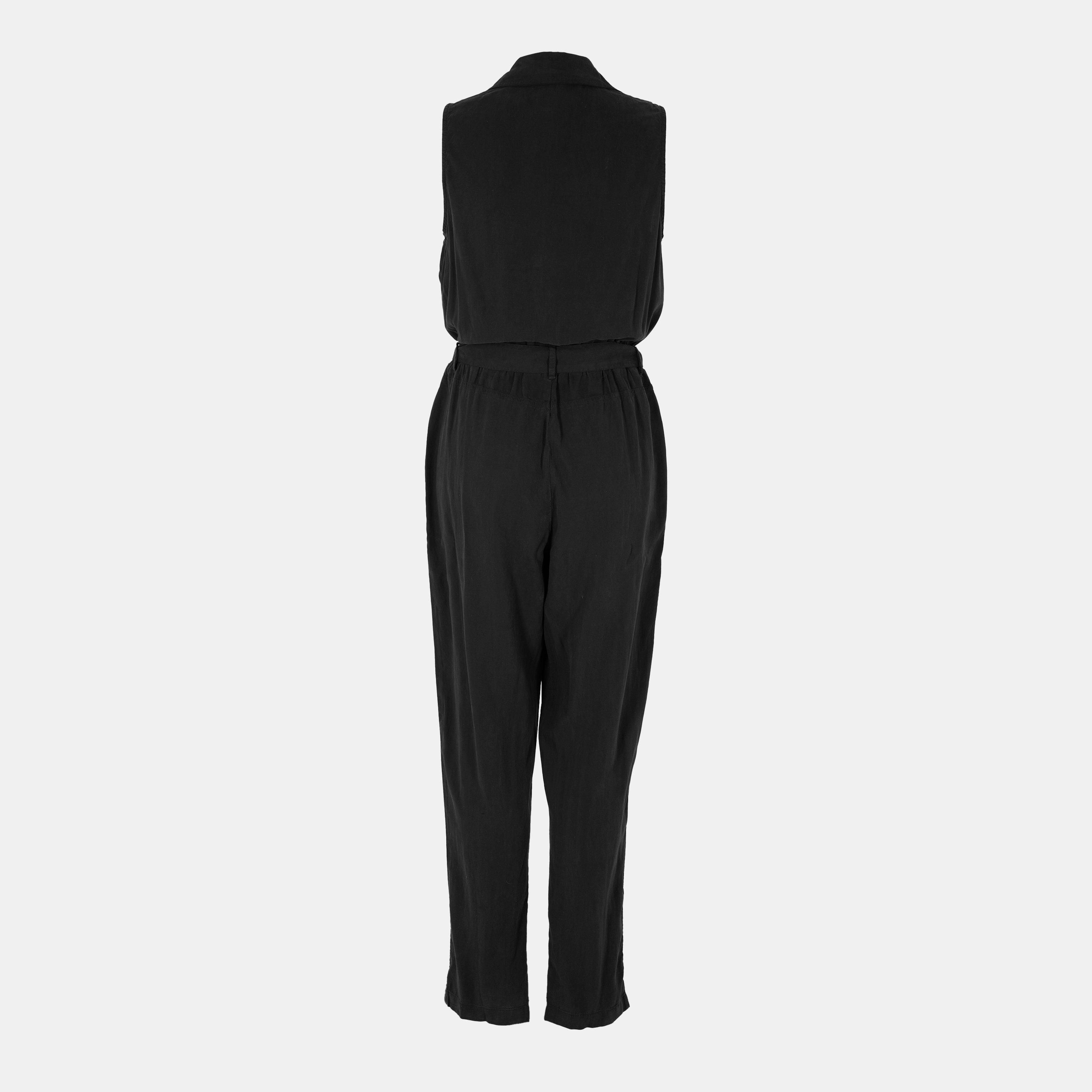 Vintg Black - Bella Dahl - Women's Belted Jumpsuit - 2