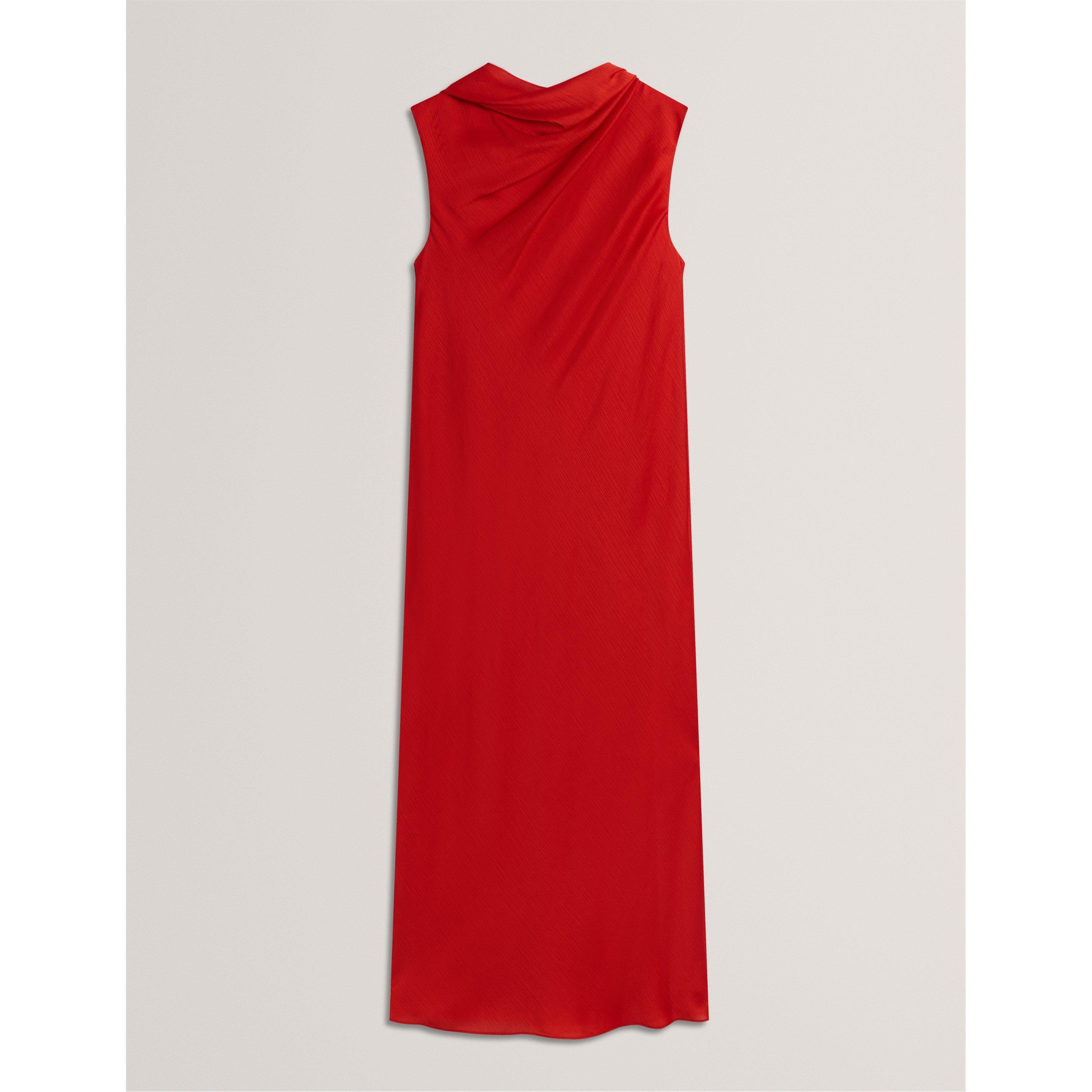 Ted Baker Women's Tie Midi Slinky Dress - Burnt Orange - 8 (XS)