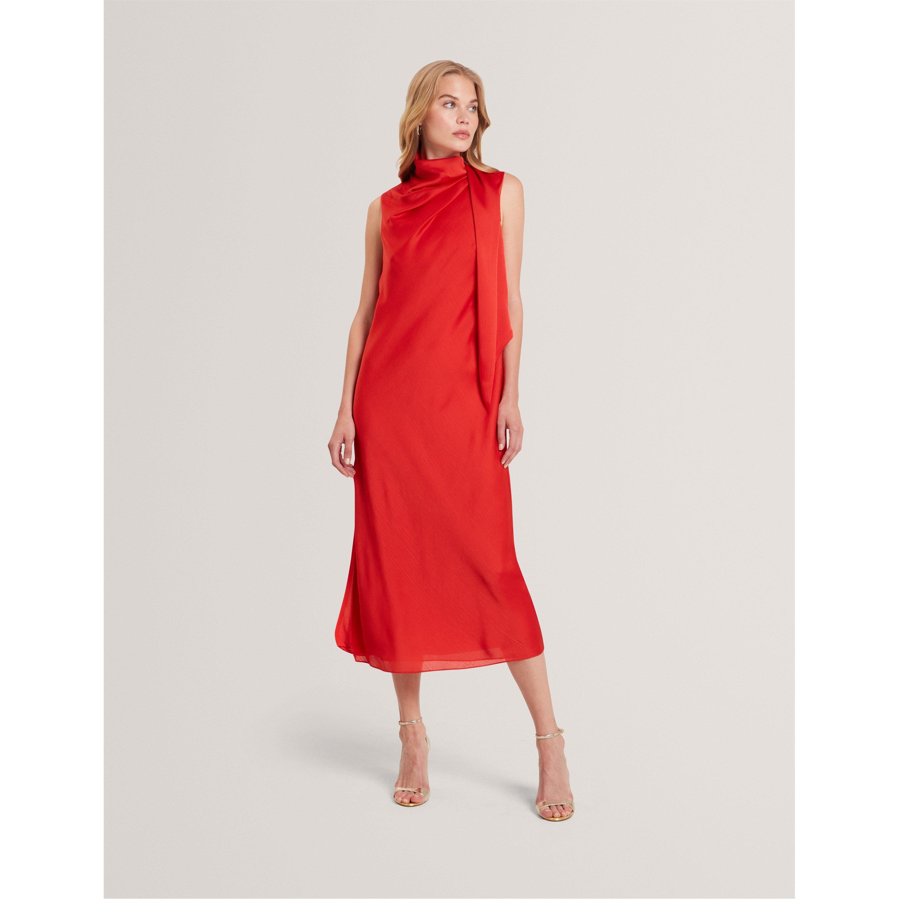 Arancione Bruciato - Ted Baker - Ted Tie Midi Dress Ld54 - 2