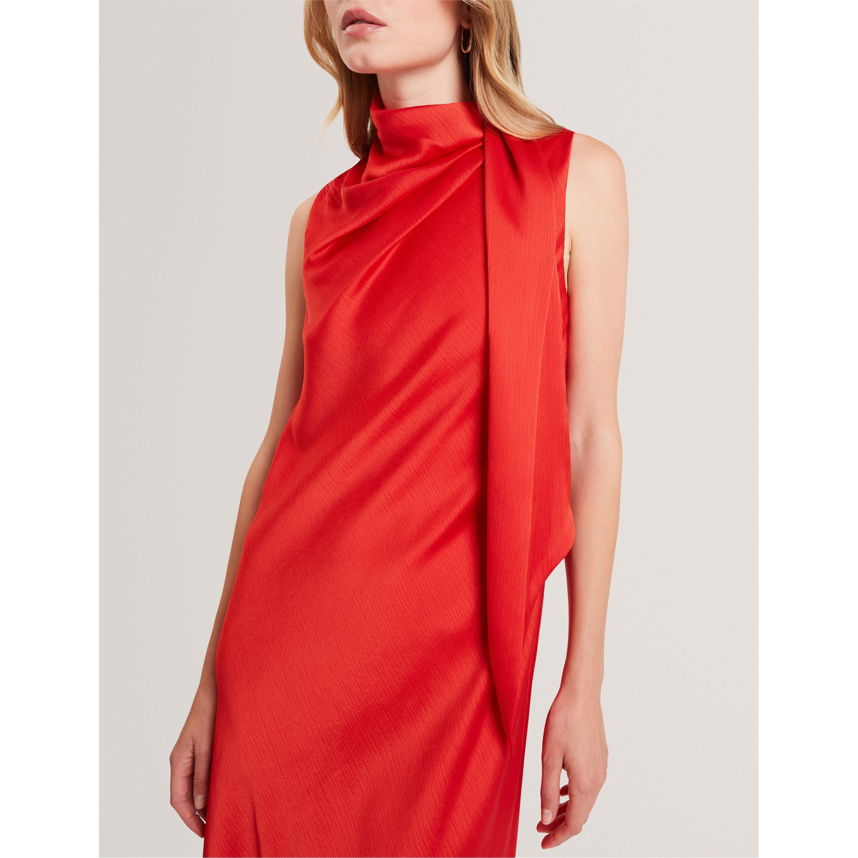 Arancione Bruciato - Ted Baker - Ted Tie Midi Dress Ld54 - 4