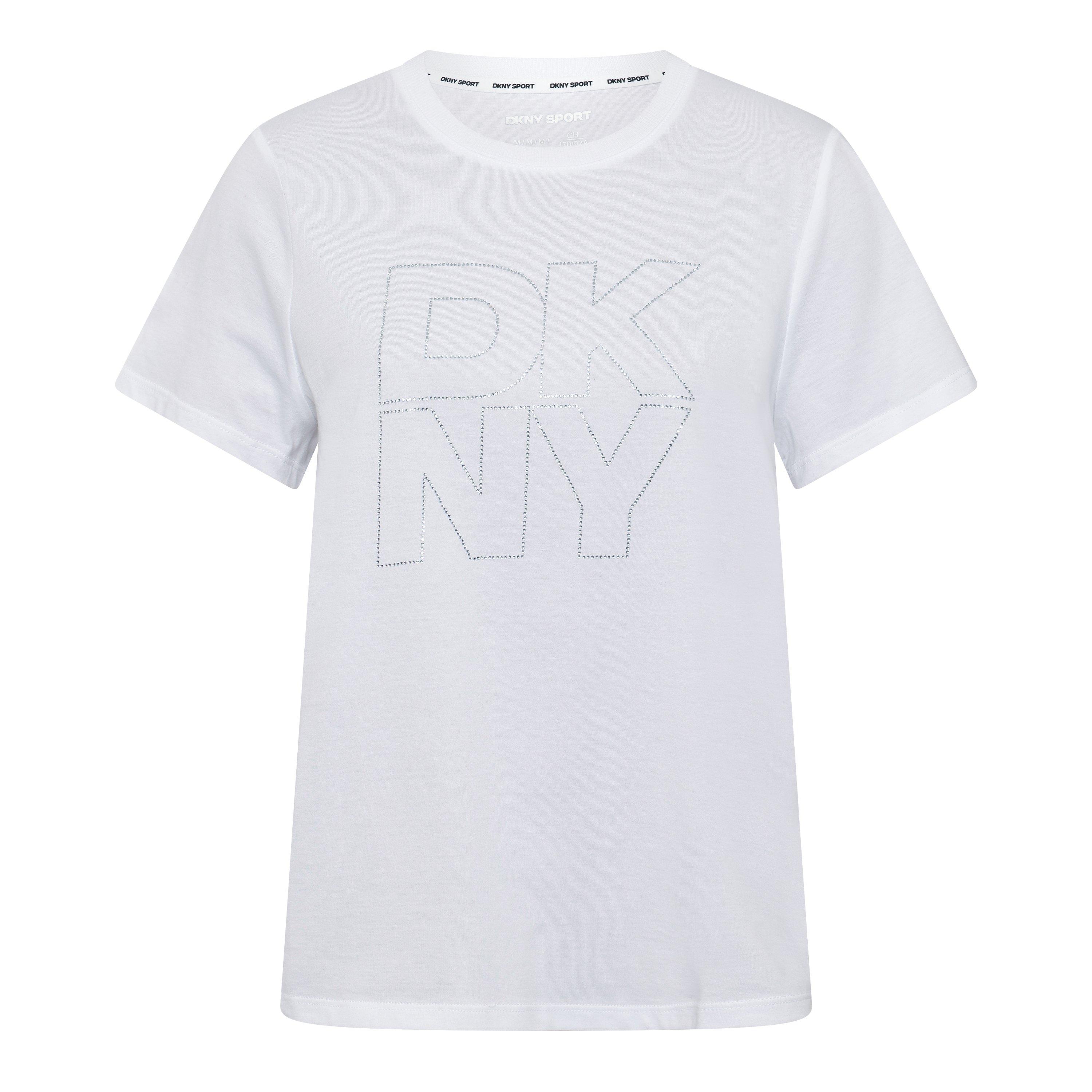 Wht/Silver - DKNY - Women's T-Shirt - 1