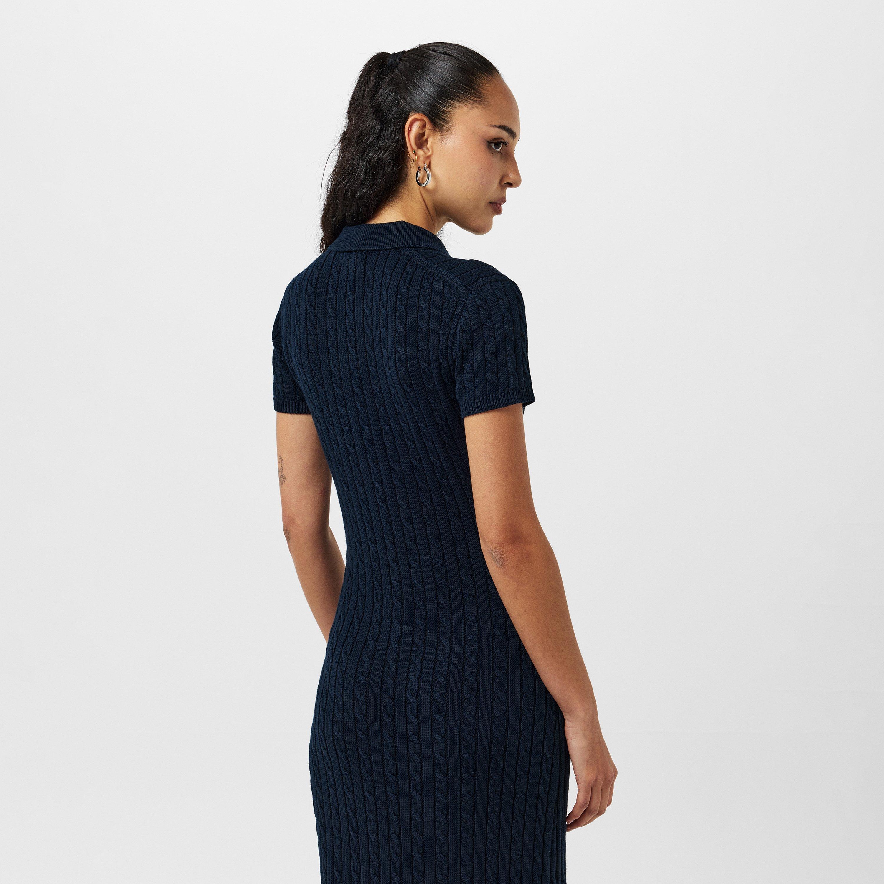 Hunter Navy - Polo Ralph Lauren - Women's Cable Shirt Dress - 4