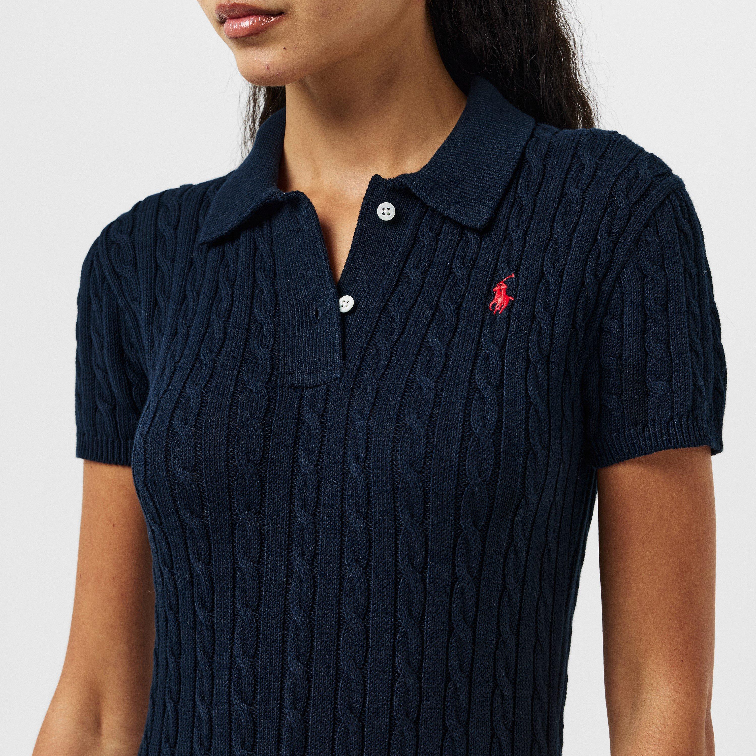 Hunter Navy - Polo Ralph Lauren - Women's Cable Shirt Dress - 5