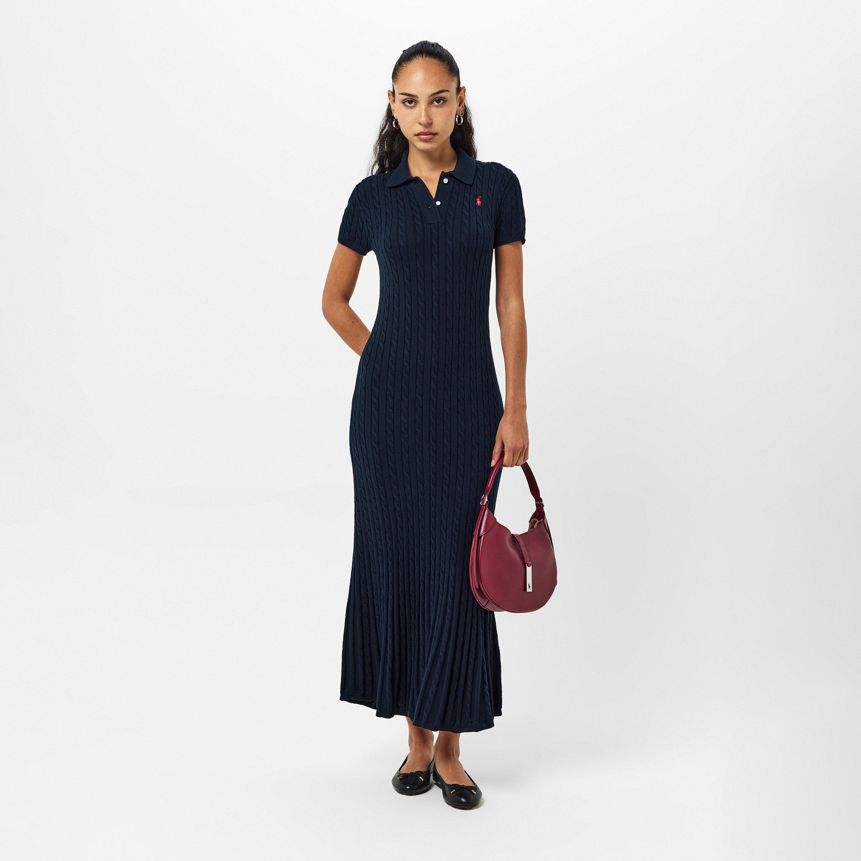 Hunter Navy - Polo Ralph Lauren - Women's Cable Shirt Dress - 6