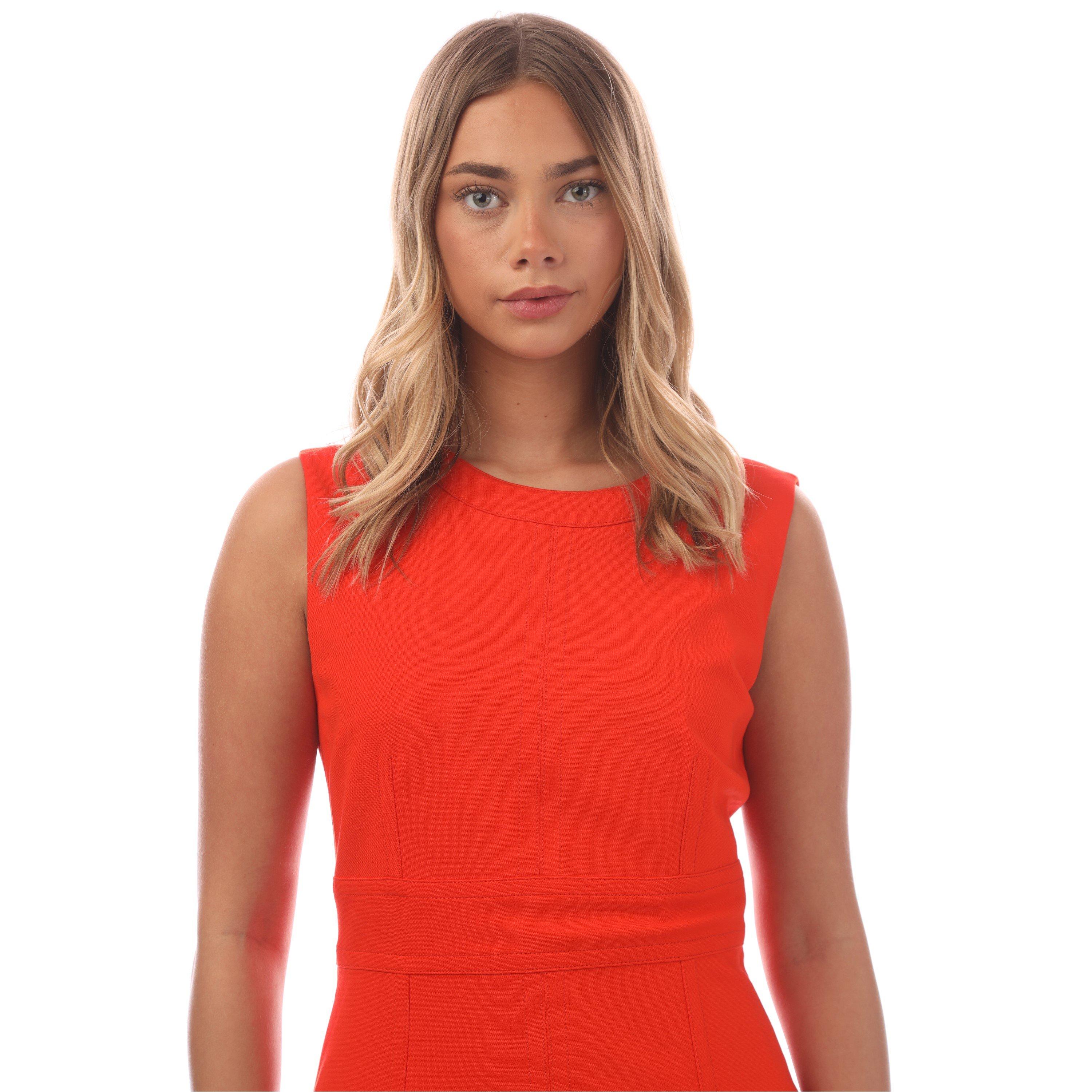 Bright Orange - Boss - Women's Dirula Wrap Dress - 2