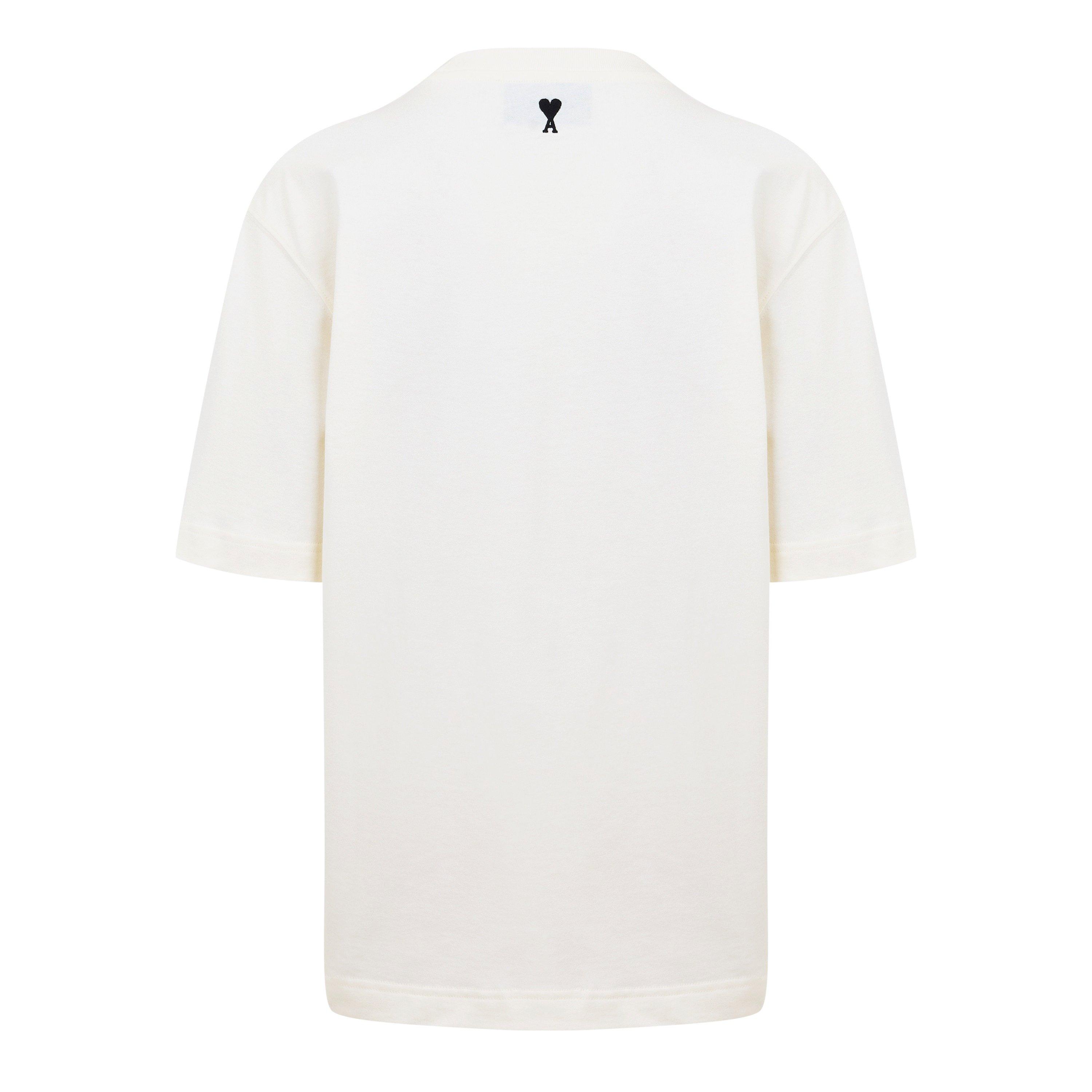 Blanc - Ami Paris - Ami Label Tee Ld61 - 2