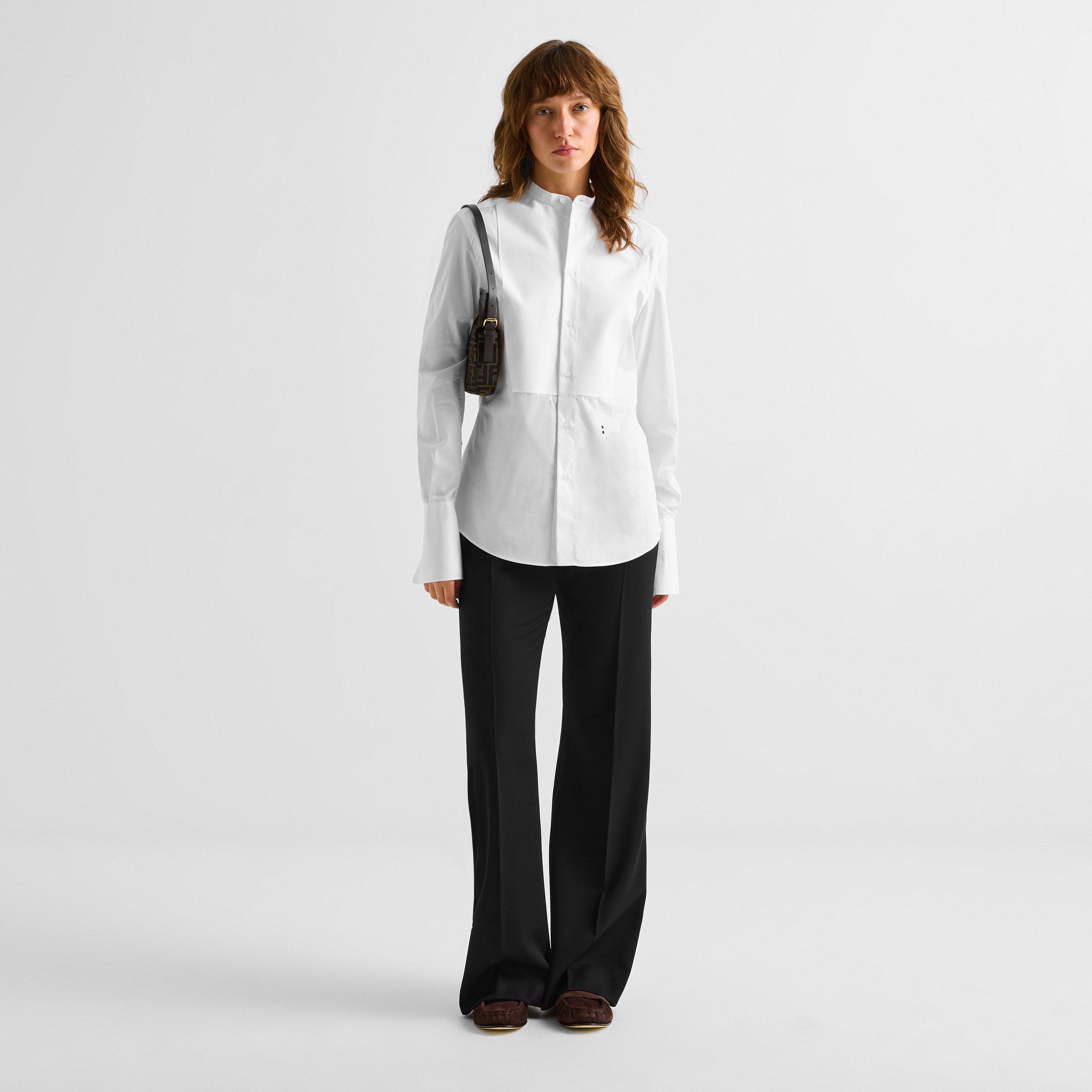White - Fendi - Fendi Poplin Shirt Ld64 - 6