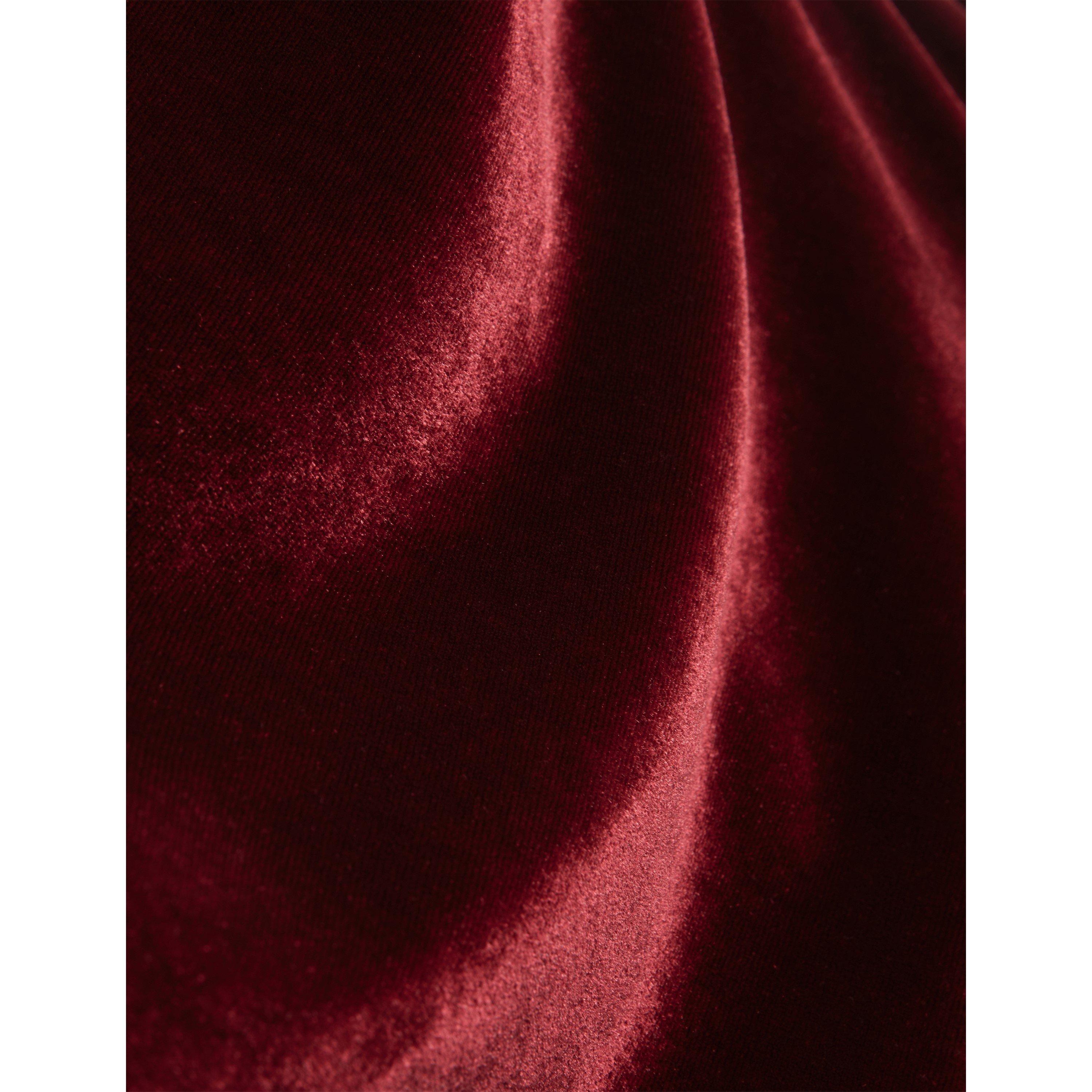 Maroon - Ted Baker - Ted Min Velvet Dress Ld64 - 3