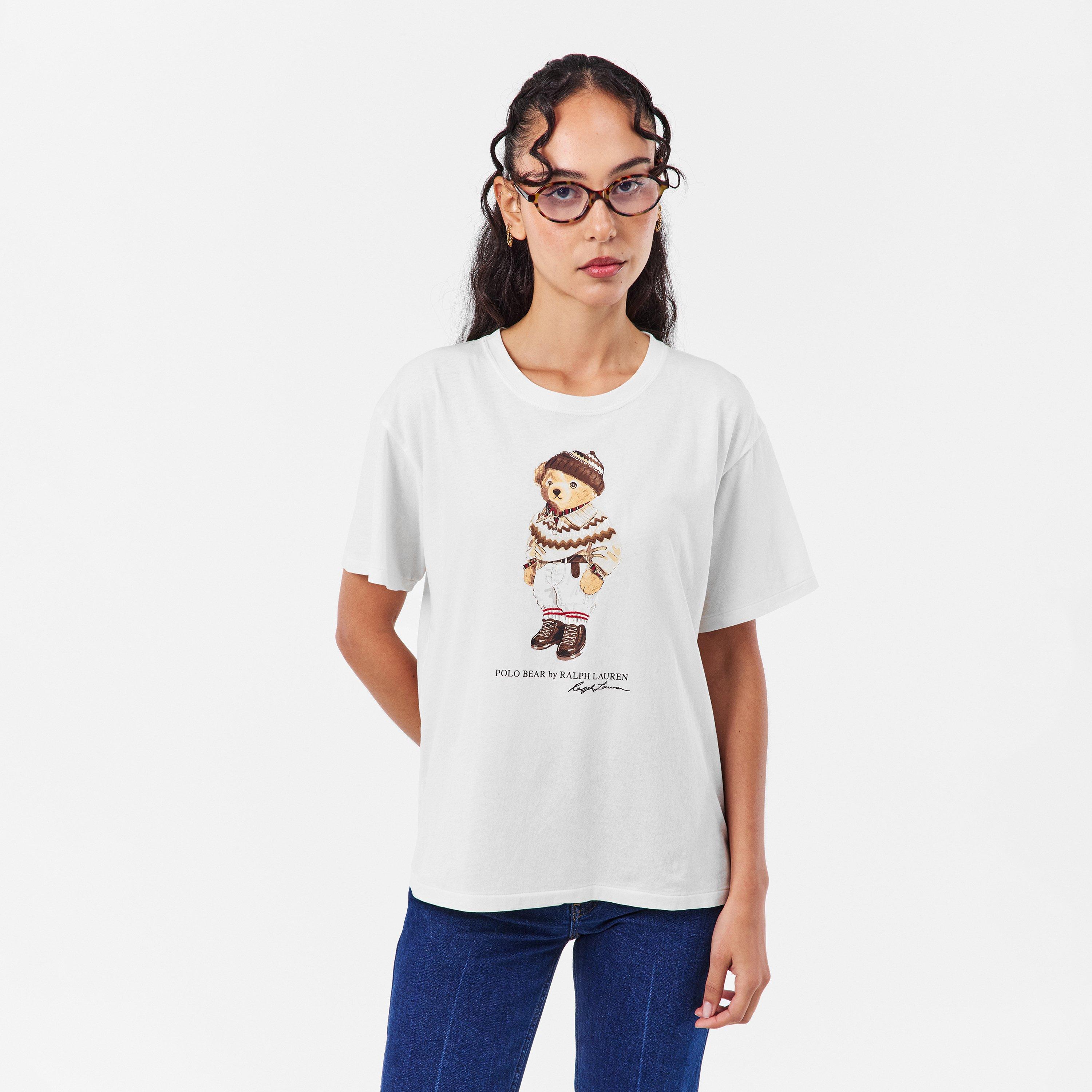 WARM WHITE - Polo Ralph Lauren - Women's Regular Fit Knitted T-Shirt - 3