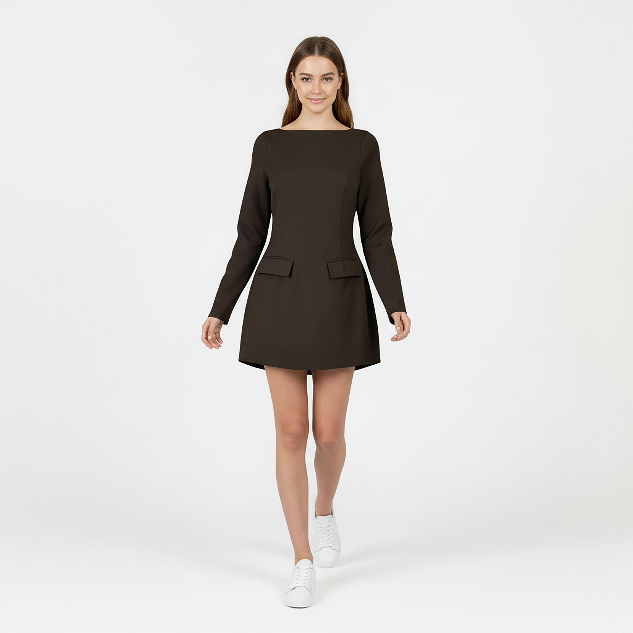 Cocoa - Jack Wills - Women's Boat Neck Mini Dress - 5