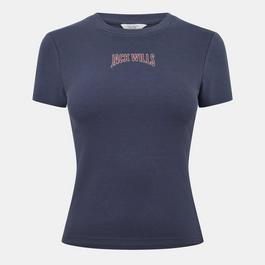 Jack Wills Graphic Baby Tee Ld54