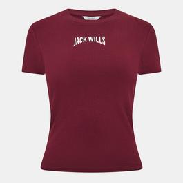 Jack Wills Graphic Baby Tee Ld54