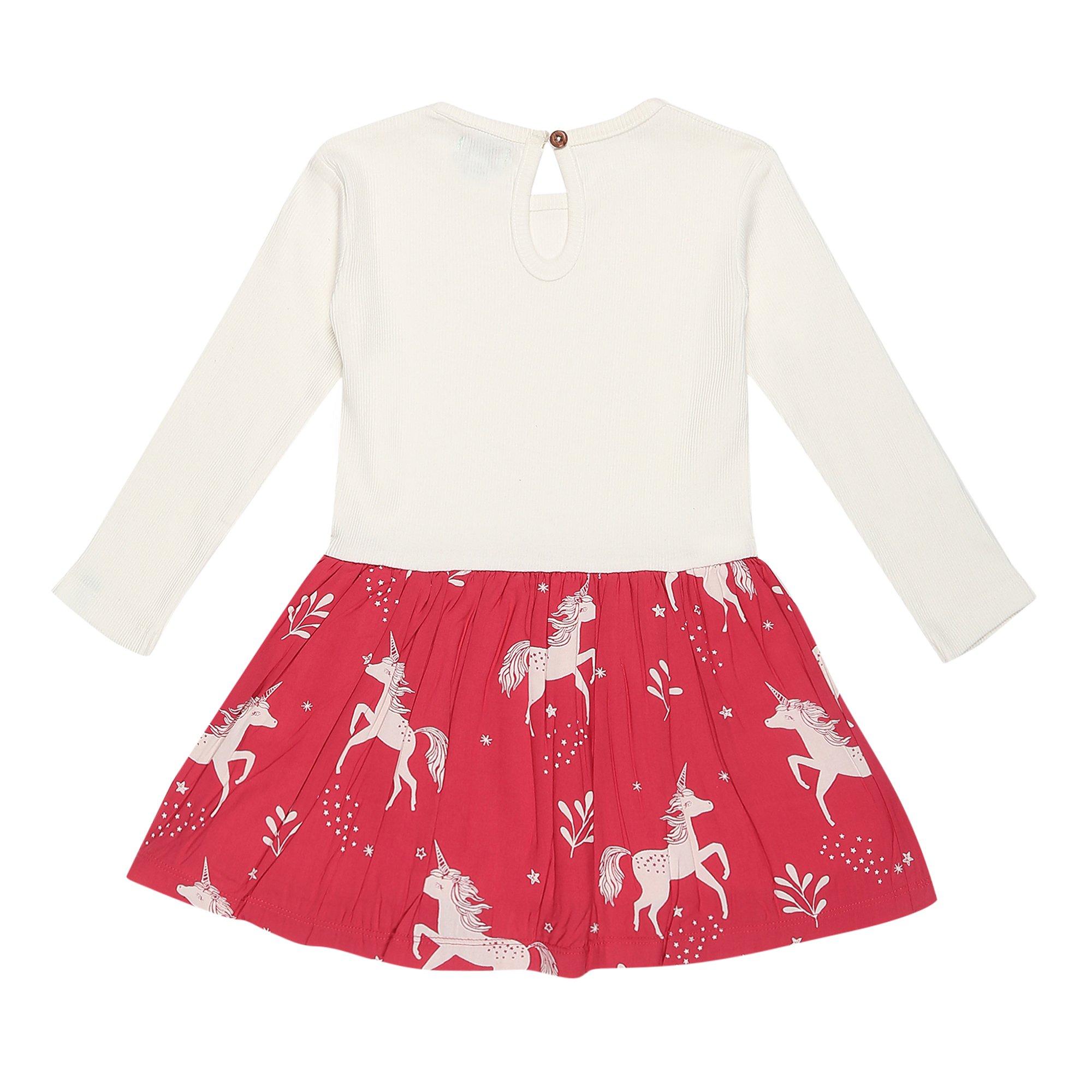 Multi - Lilly and Sid - Unicorn A-Line Dress - 2