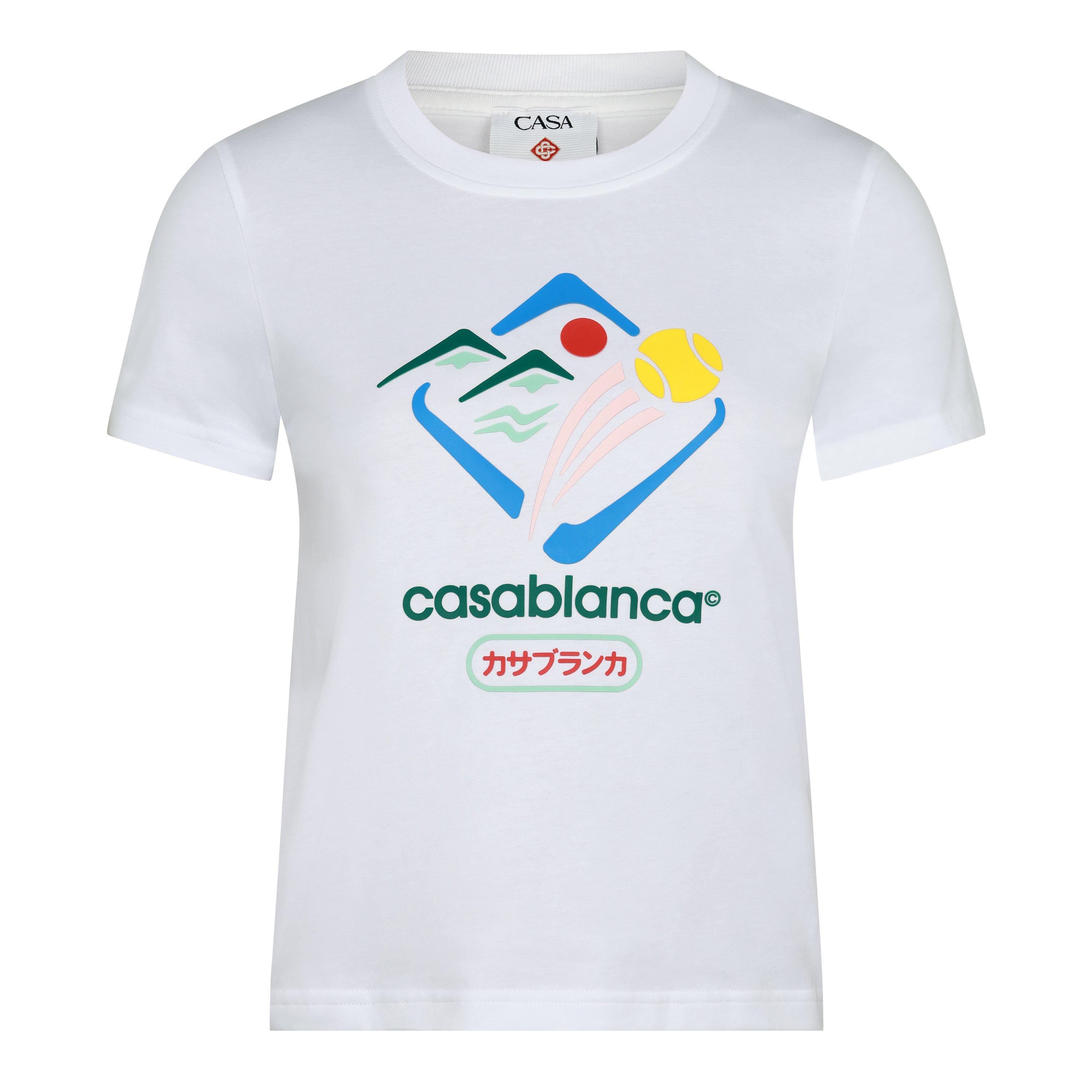 Supplied Fashion White Montagne Sportif Fitted T-Shirt - Image 3