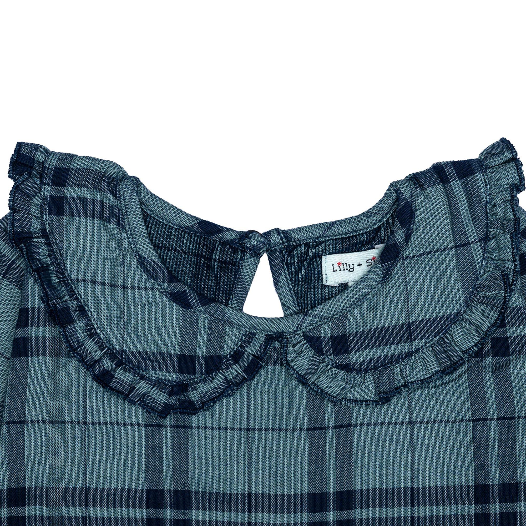 Multi - Lilly and Sid - Check Collar A-Line Dress - 3