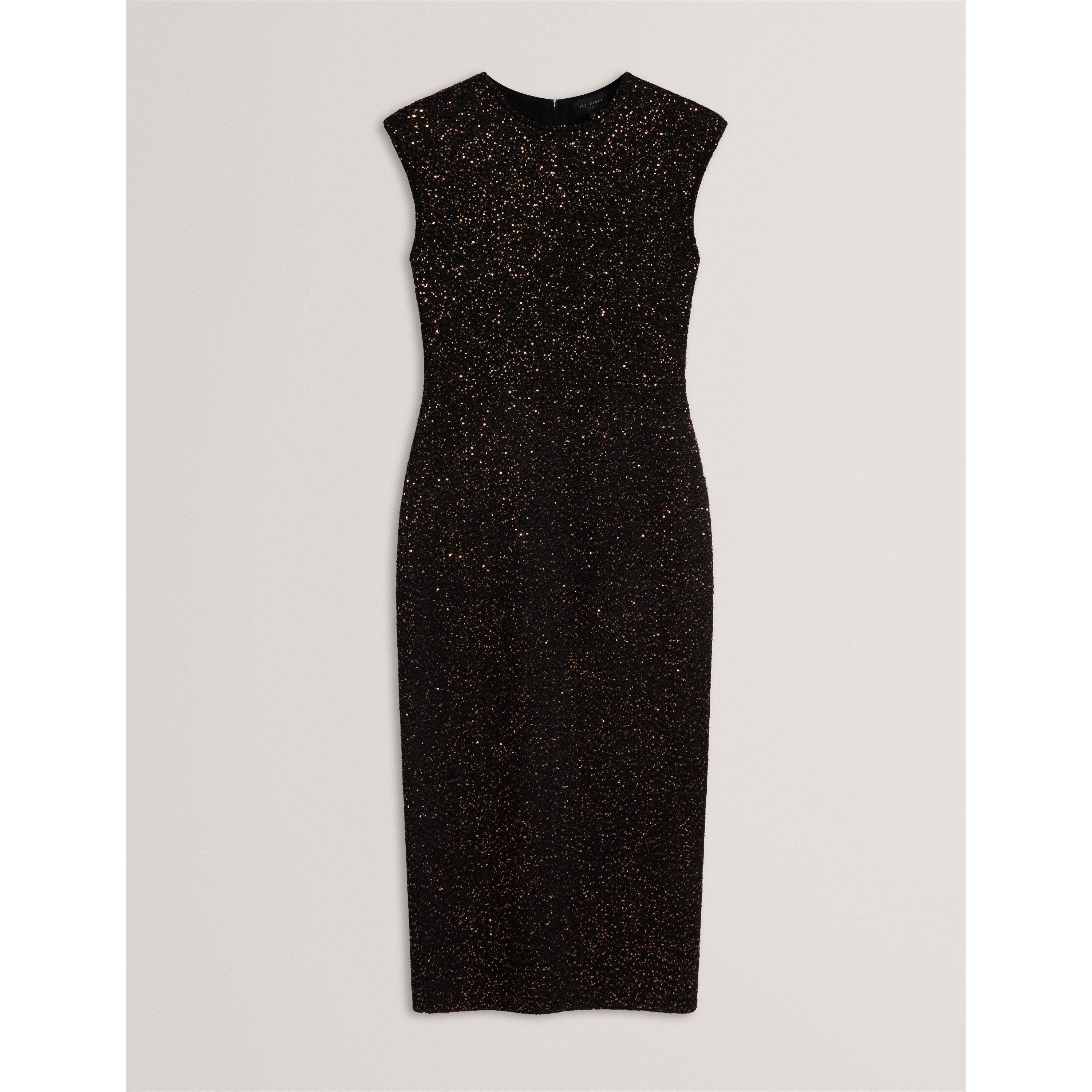 Ted Baker Women's Ted Ss Sequin Dress Ld71 - Black - 12 (M)