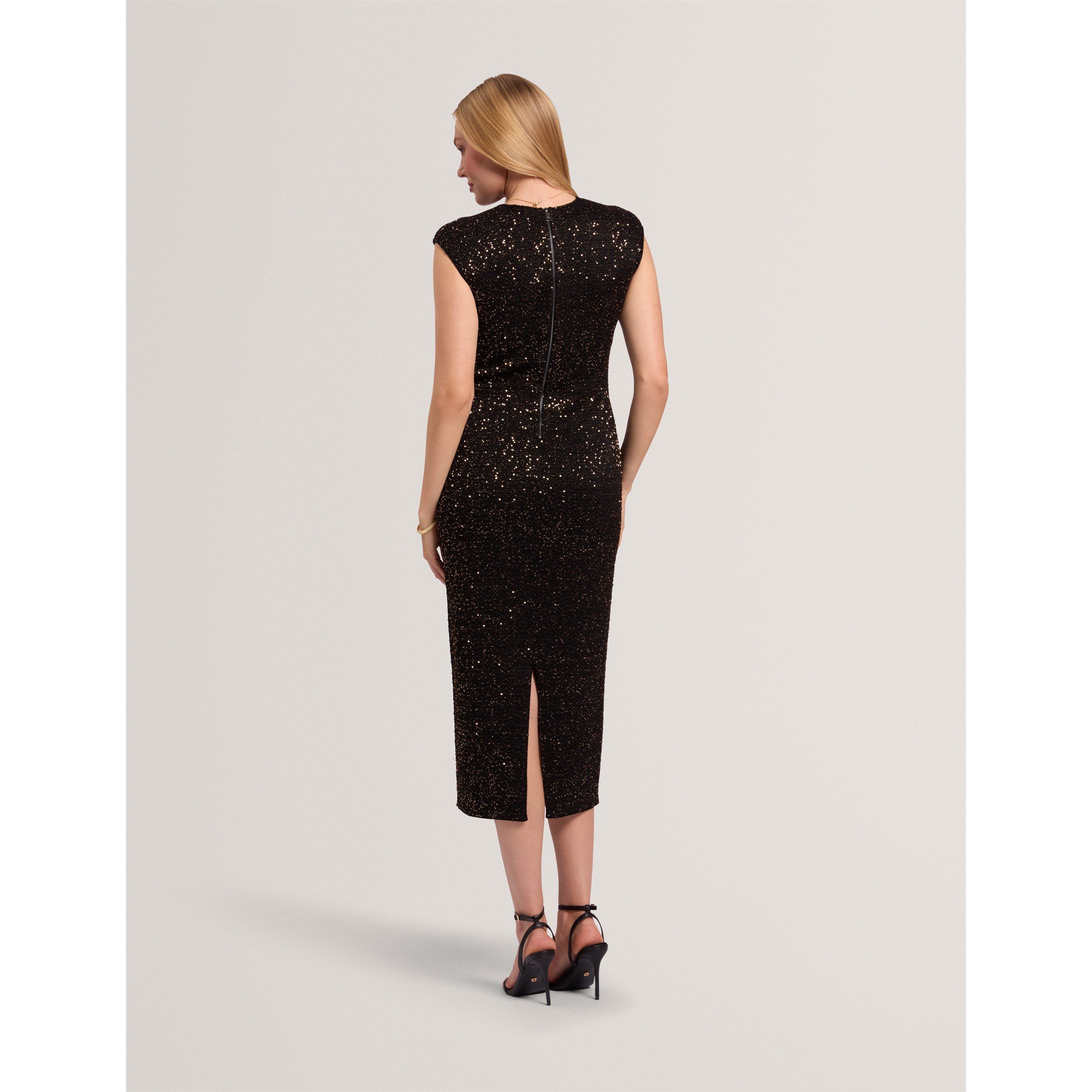 Black - Ted Baker - Ted SS Sequin Dress Ld71 - 4