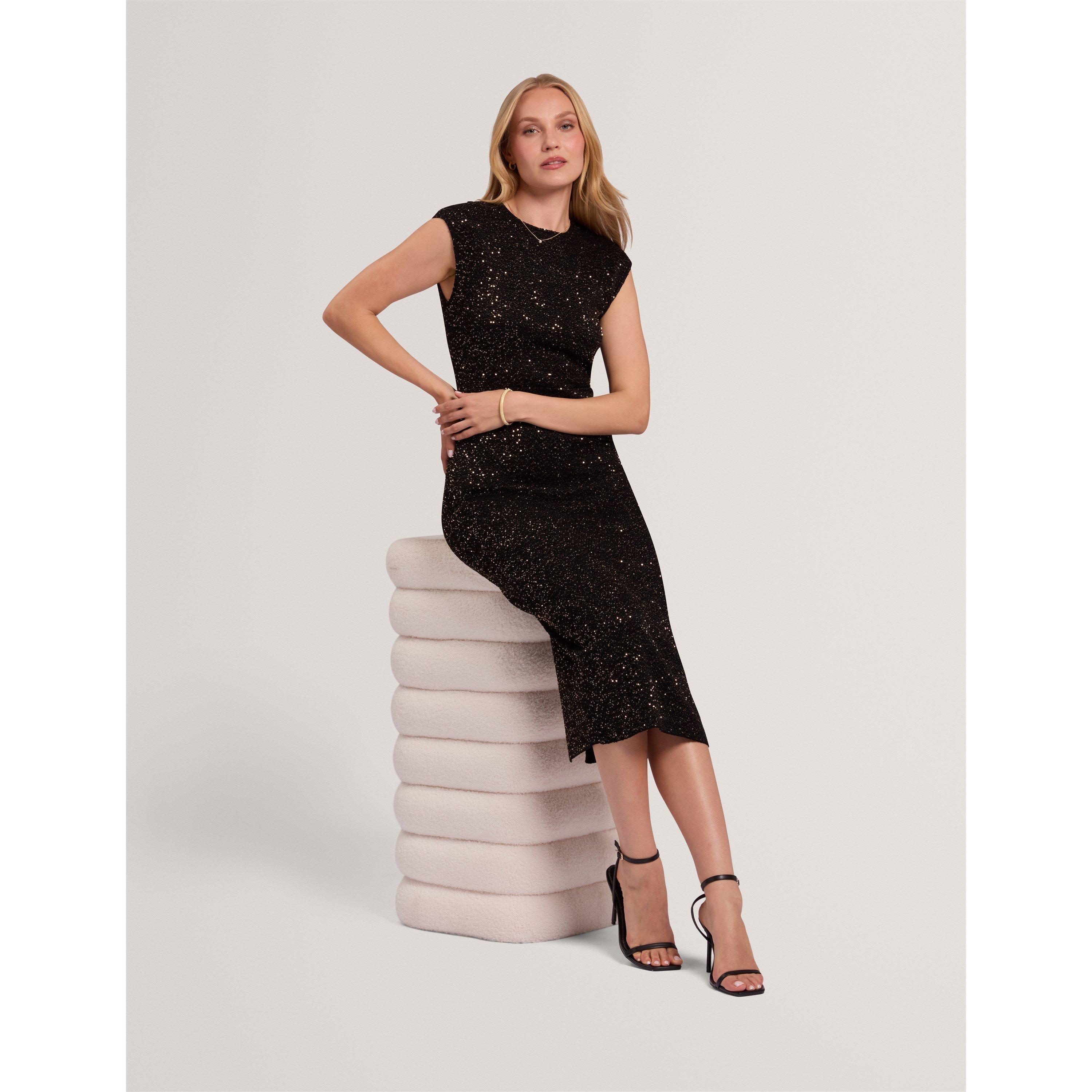 Black - Ted Baker - Ted SS Sequin Dress Ld71 - 7