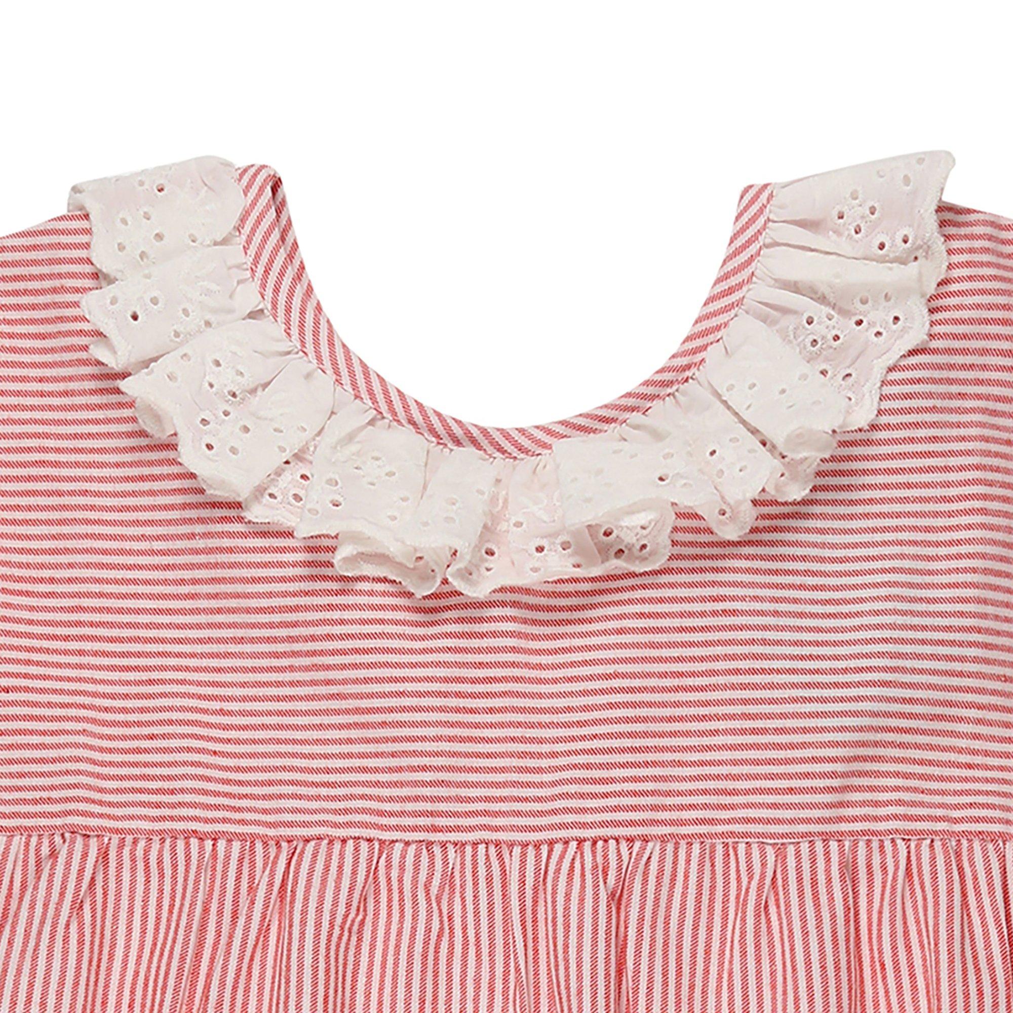 Red - Lilly and Sid - Red Woven A-Line Dress - 3