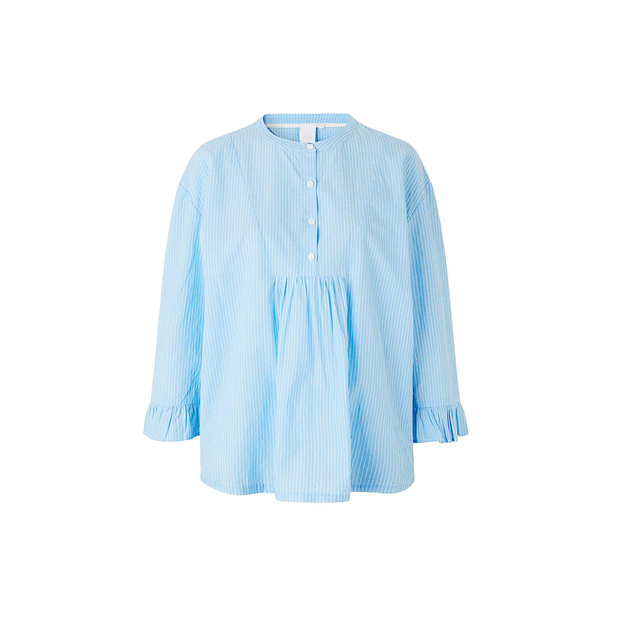 Lichen Blue - CCDK - Women's Long Sleeve Oxford Shirt - 1