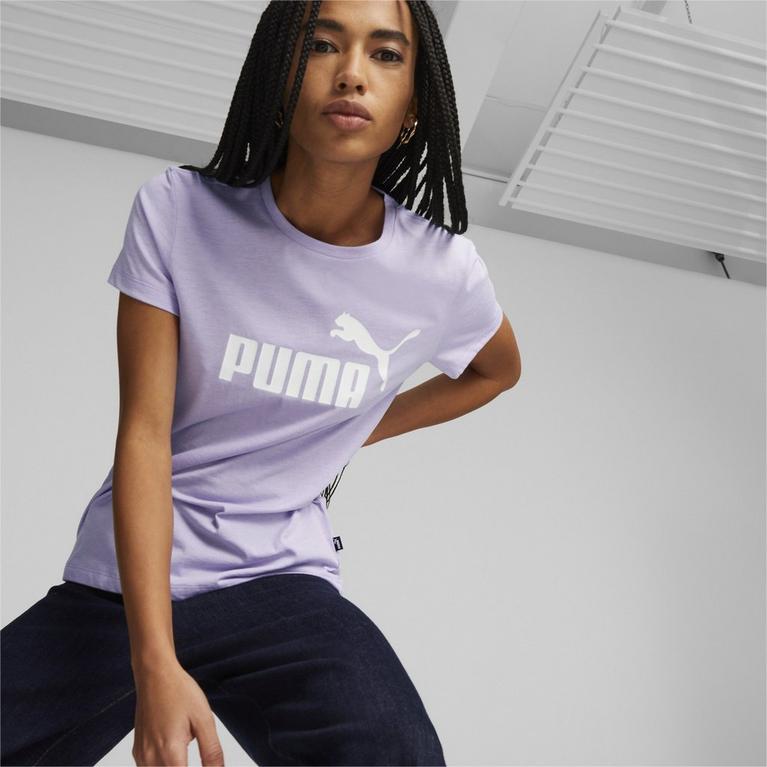 Violet vif - Puma - Jack & Jones Original block logo t-shirt in navy - 2