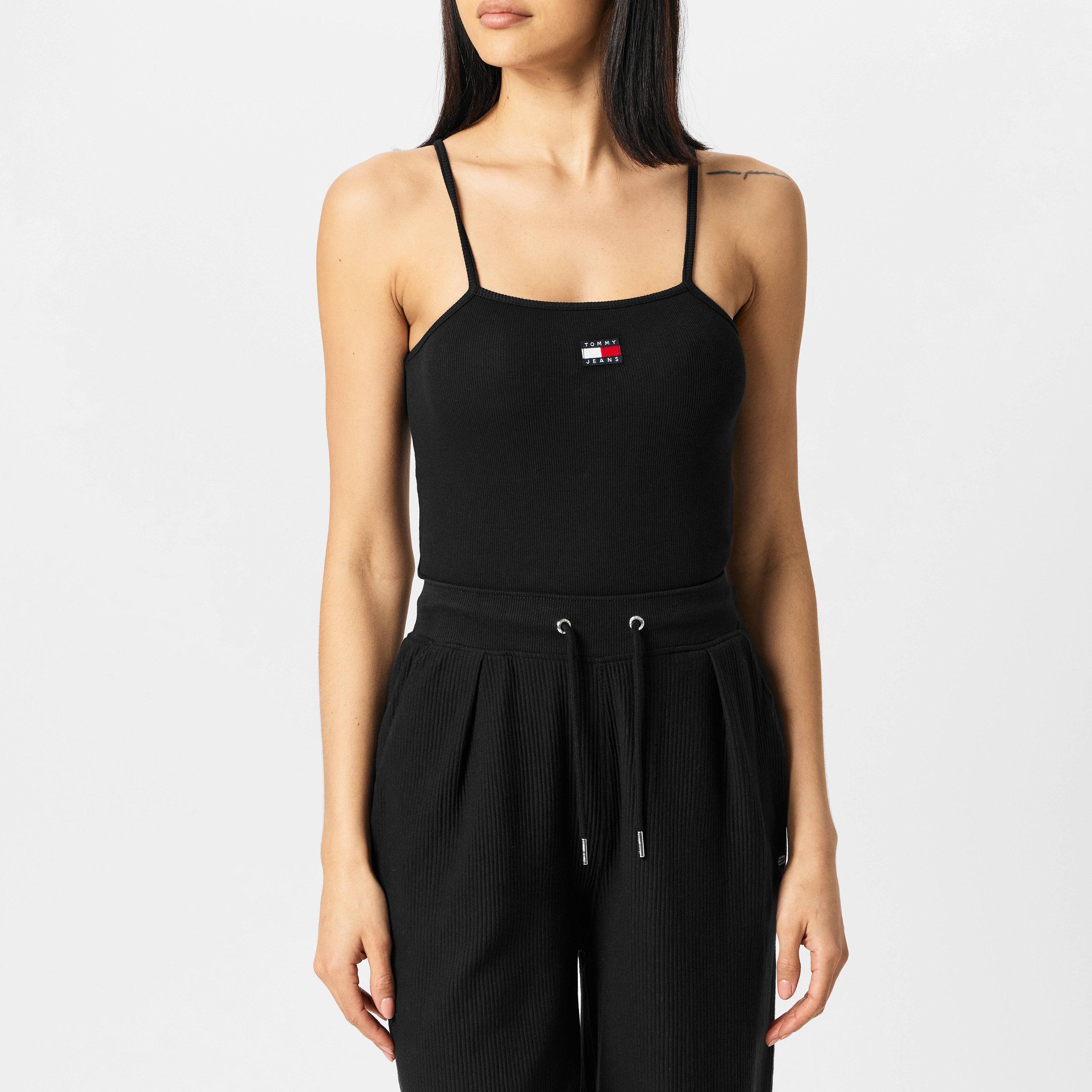 Crna - Tommy Jeans - Badge Strap Bodysuit - 3