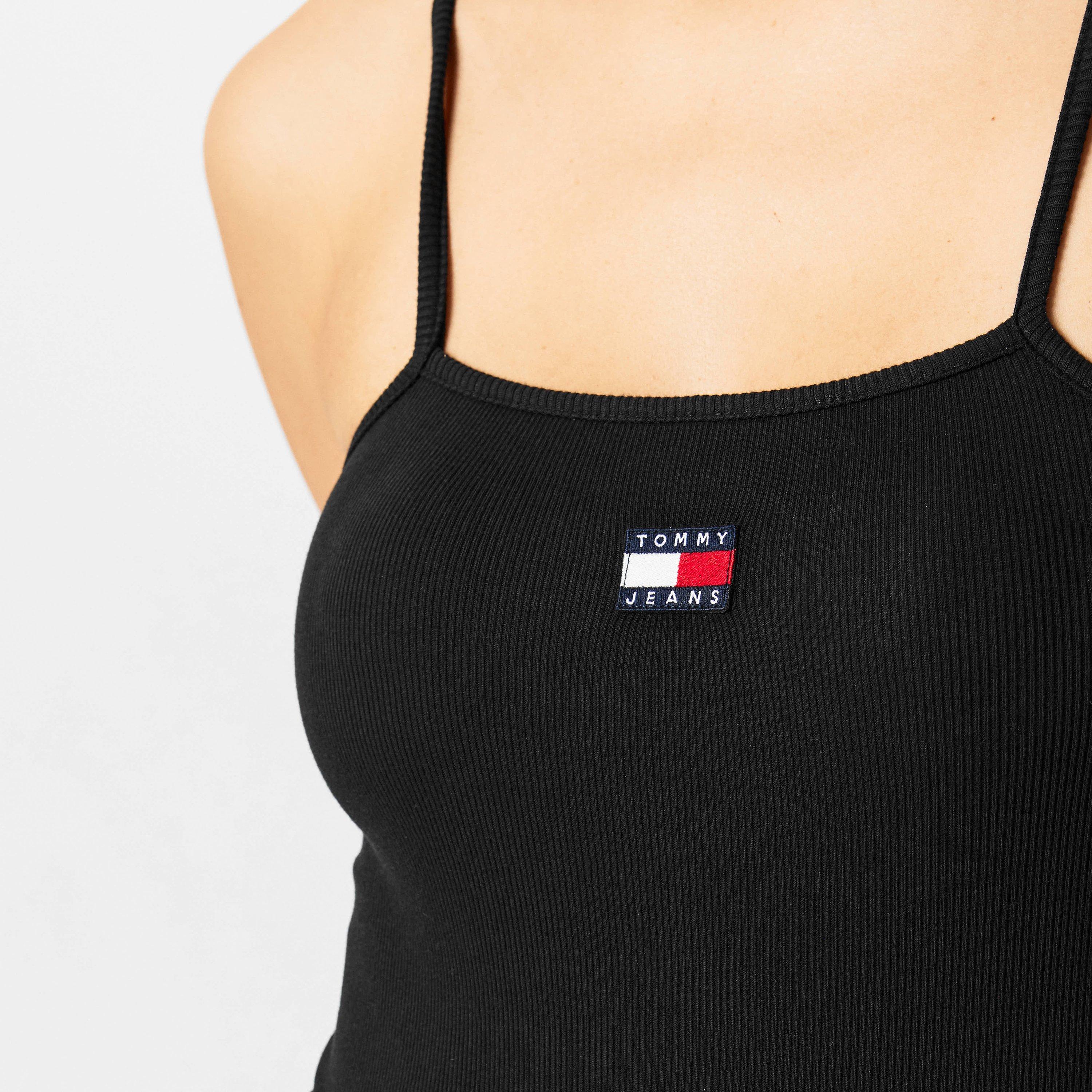 Crna - Tommy Jeans - Badge Strap Bodysuit - 5