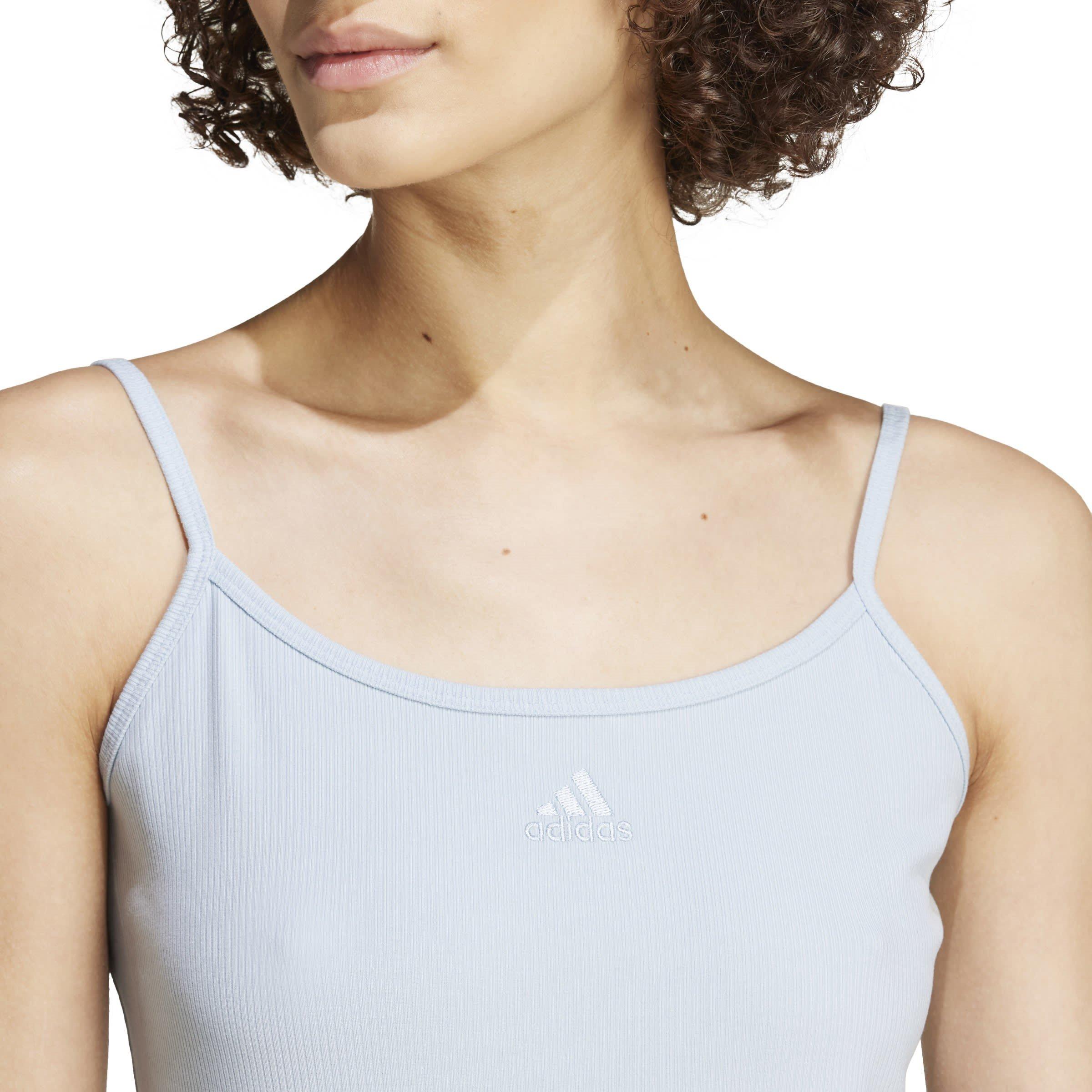 Wonder Blue - adidas - ALL SZN Rib Fitted Midi Dress - 6