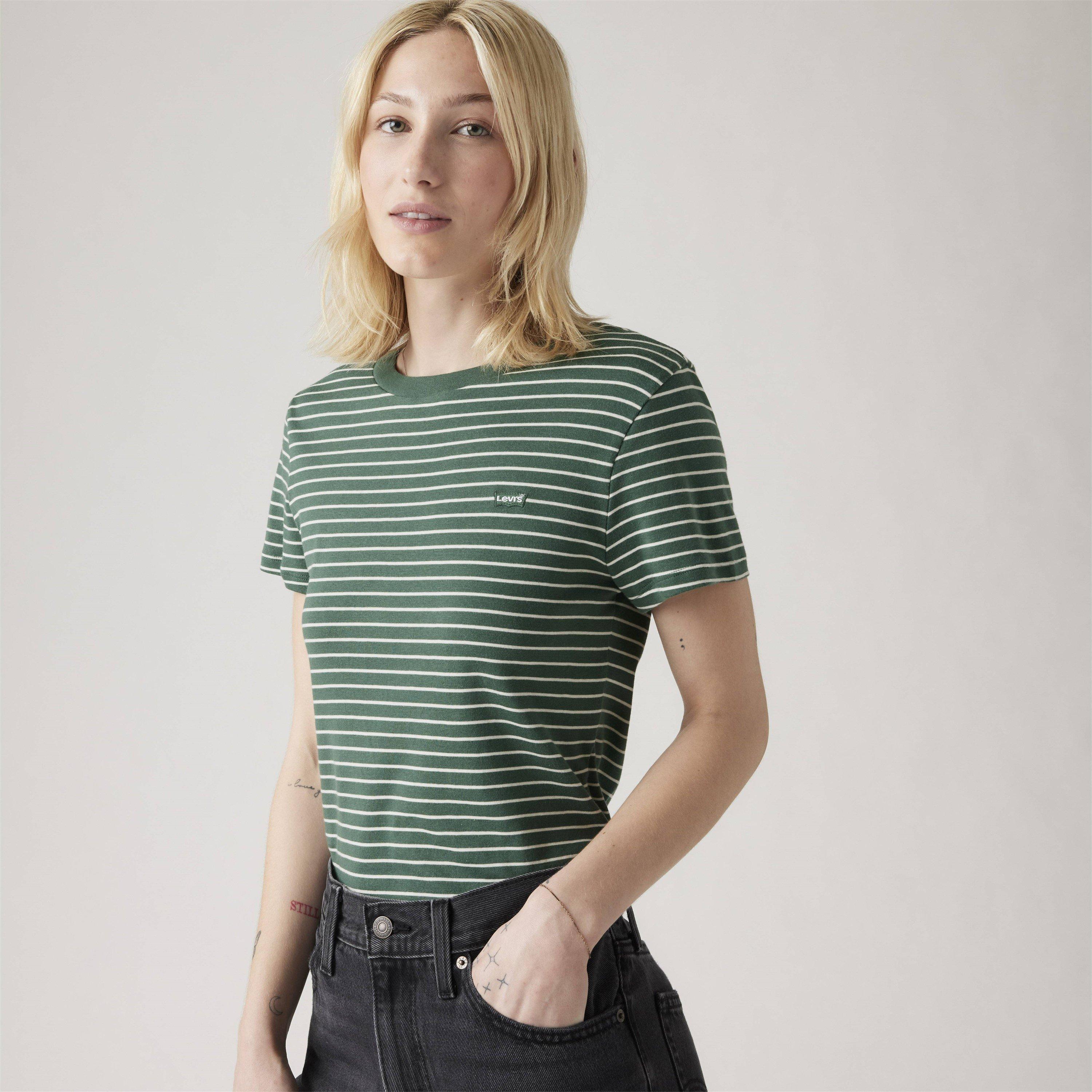 Bistro Green - Levis - Women's Essential Short-Sleeve Regular Fit T-Shirt - 3