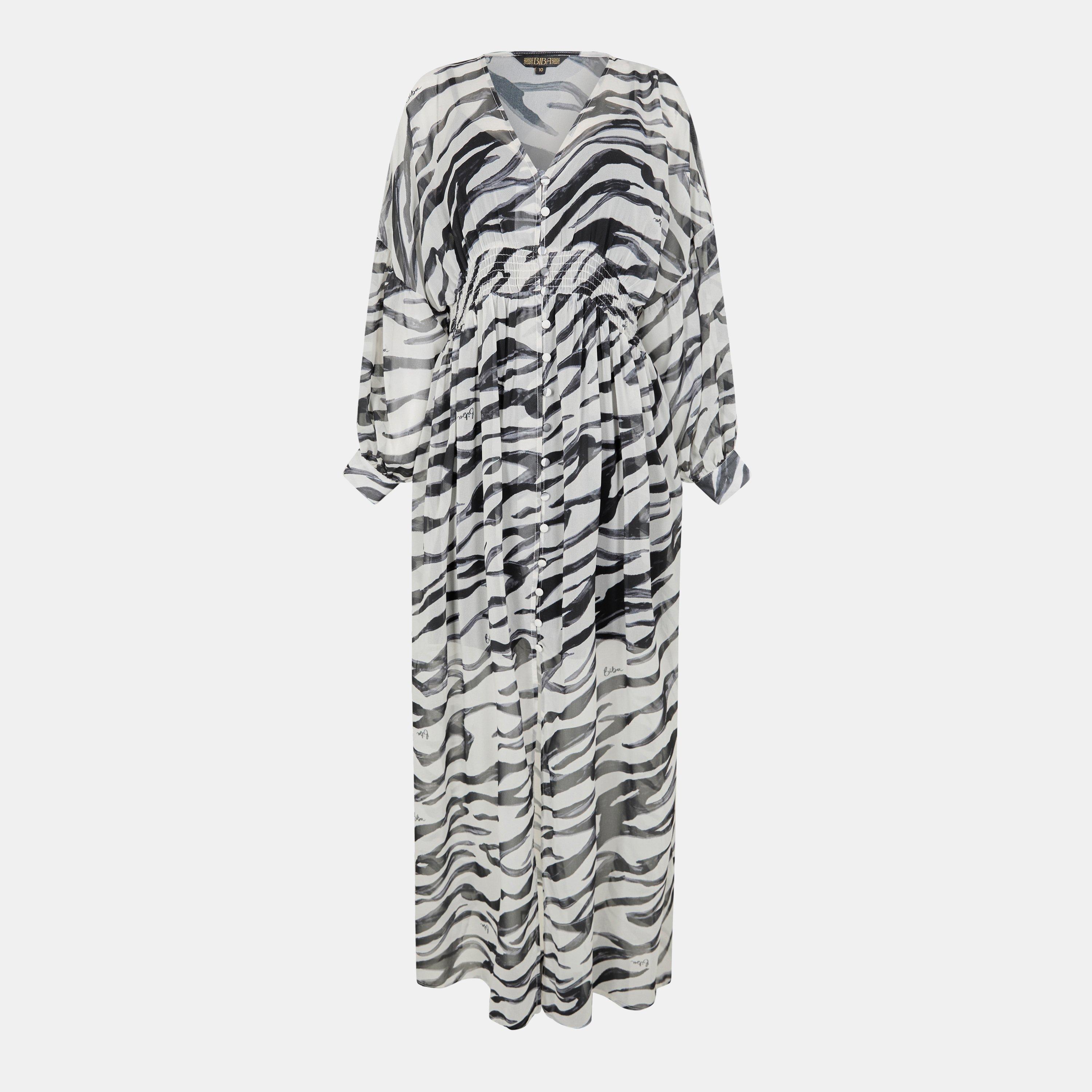 Biba Women's Maxi Dress - Zebra - 14 (L)