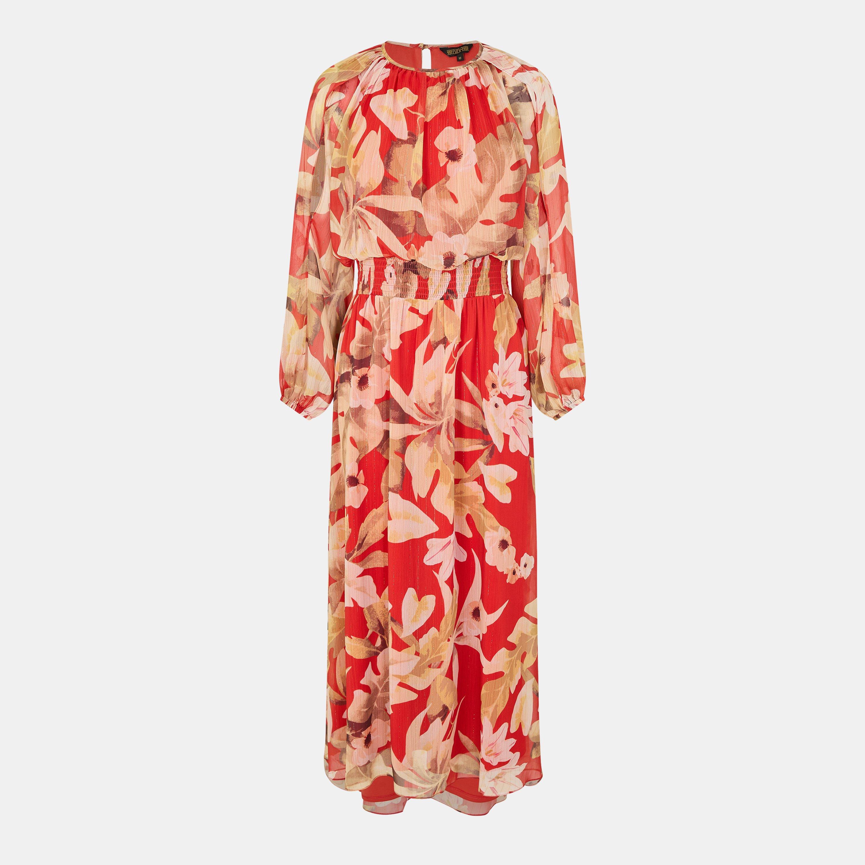 Tropical - Biba - Women's Split Sleeve Skater Dress - 1